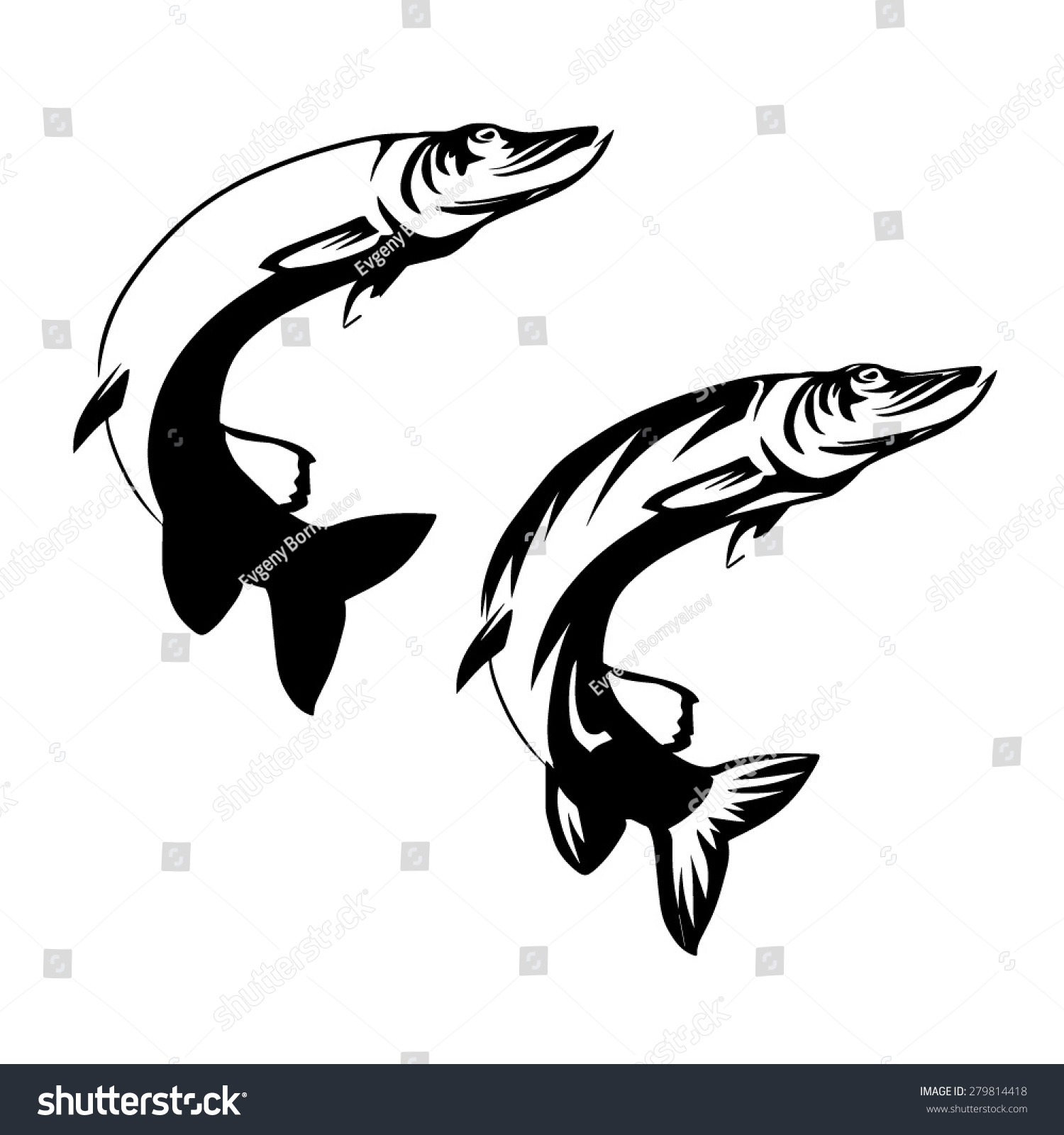 Vector Image Fish Logo Stock Vector 279814418 - Shutterstock