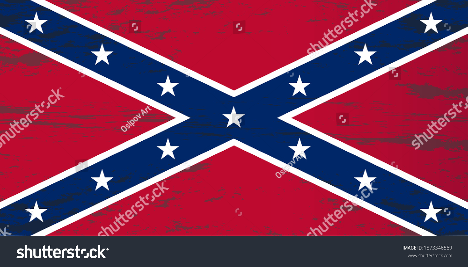 Vector Image Flag Confederate States America Stock Vector (Royalty Free ...