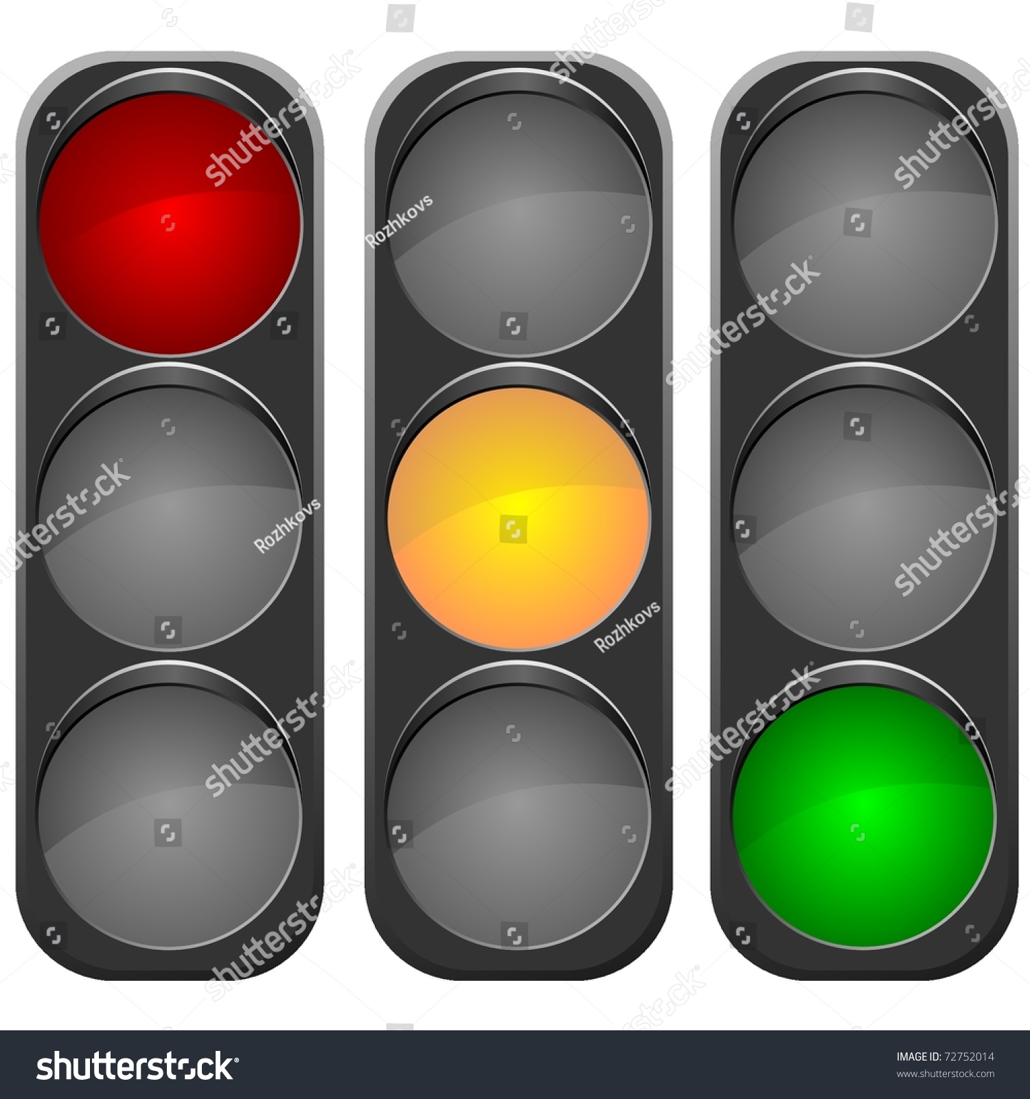 Vector Image Traffic Light Stock Vector (Royalty Free) 72752014 ...