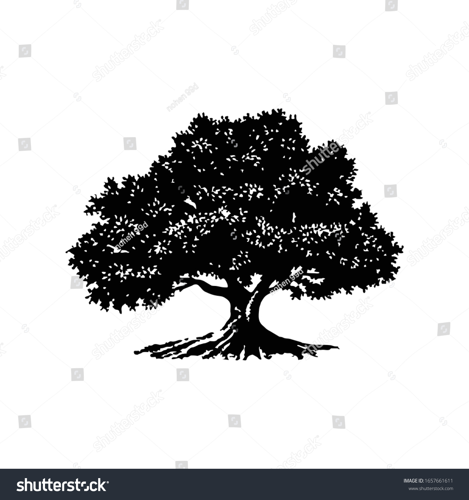 SVG of vector image with theme Banyan Tree svg