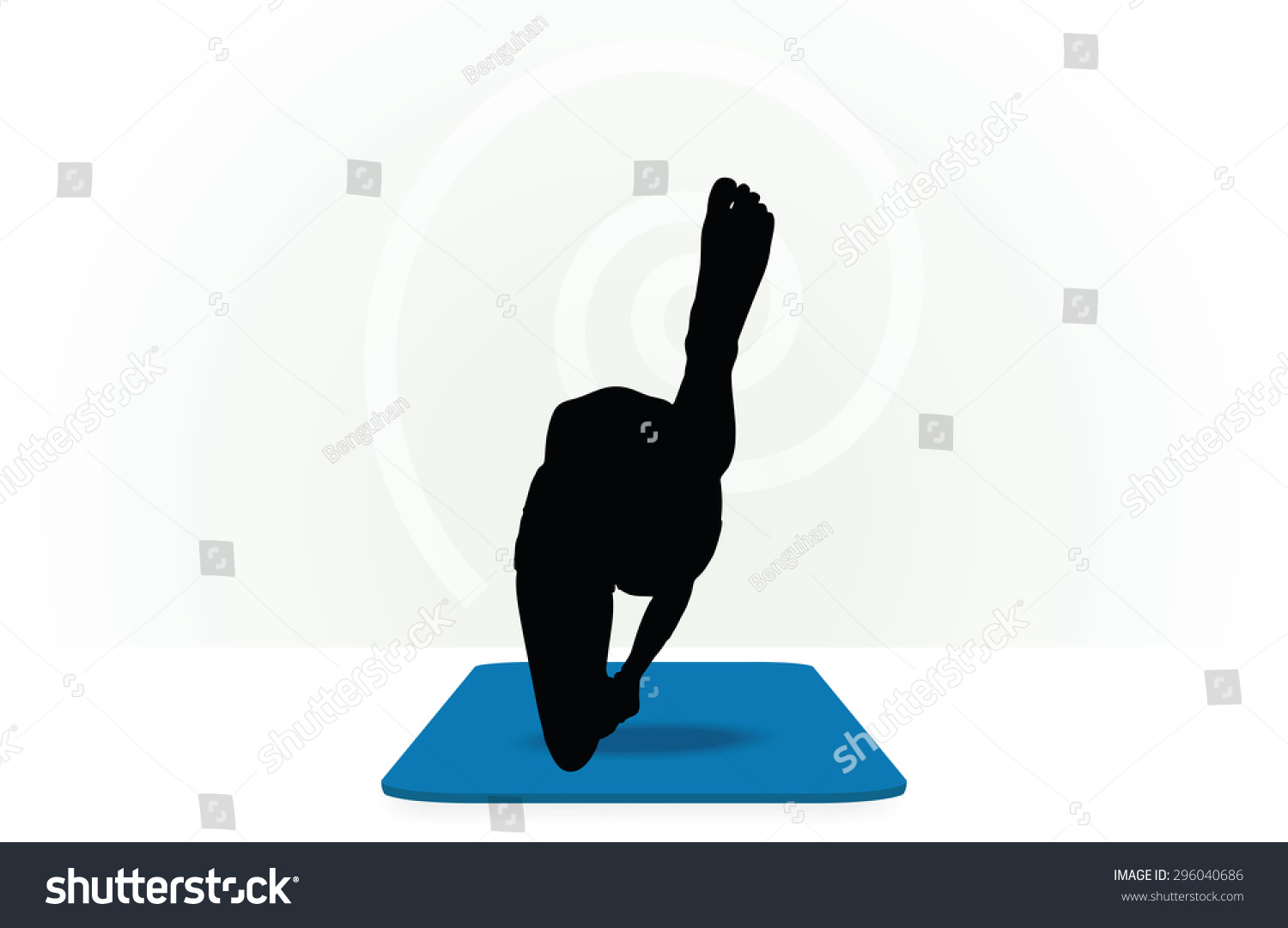 Vector Image Yoga Pose Isolated On Stock Vector 296040686 - Shutterstock