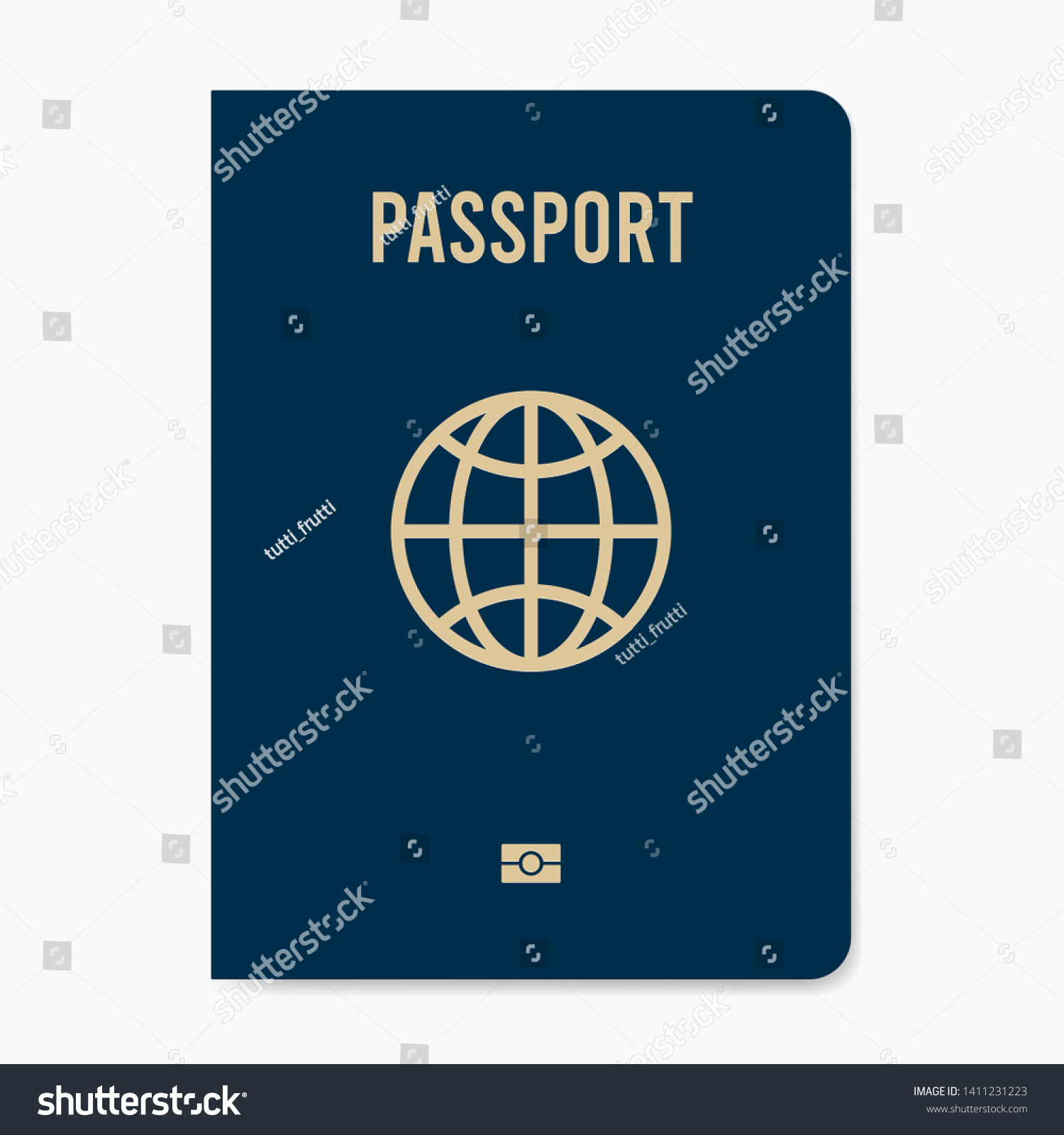 Vector International Passport Vector Illustration Stock Vector Royalty Free 1411231223 9478