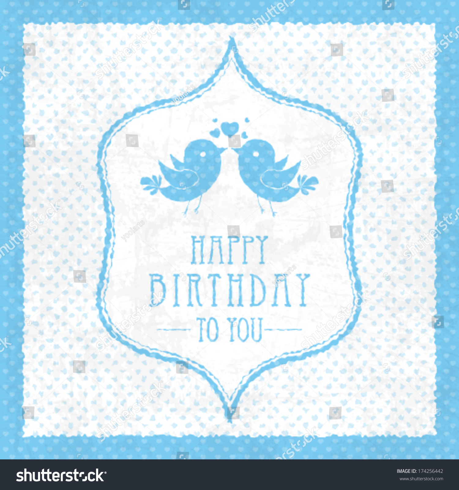 Vector Invitation Birthday Card Stock Vector (Royalty Free) 174256442