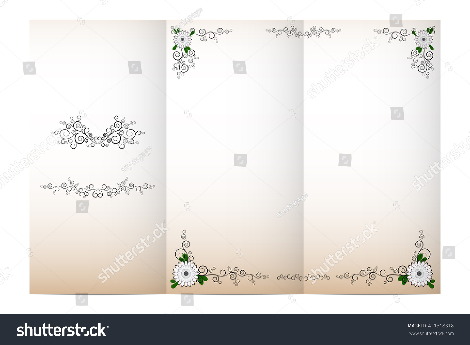 Vector Invitation Card Layout Design Template Stock Vector (Royalty ...