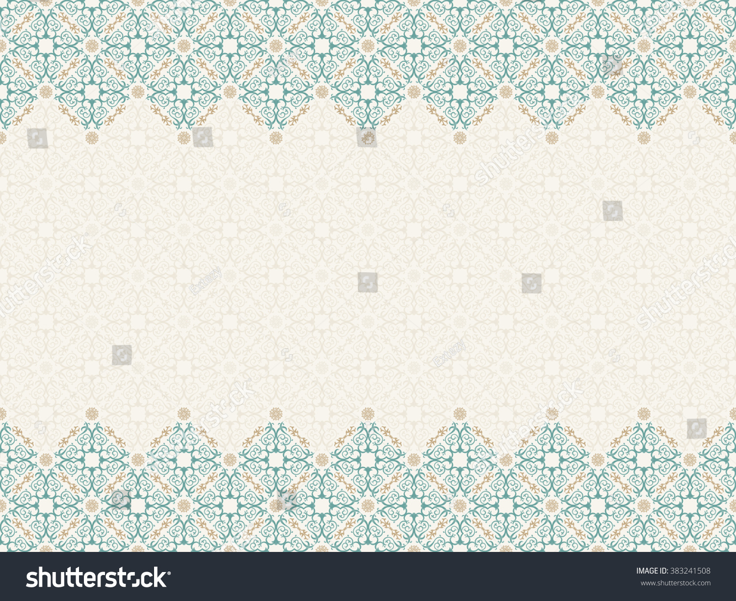 Vector Islam Pattern Border Seamless Pattern Stock Vector (Royalty Free ...