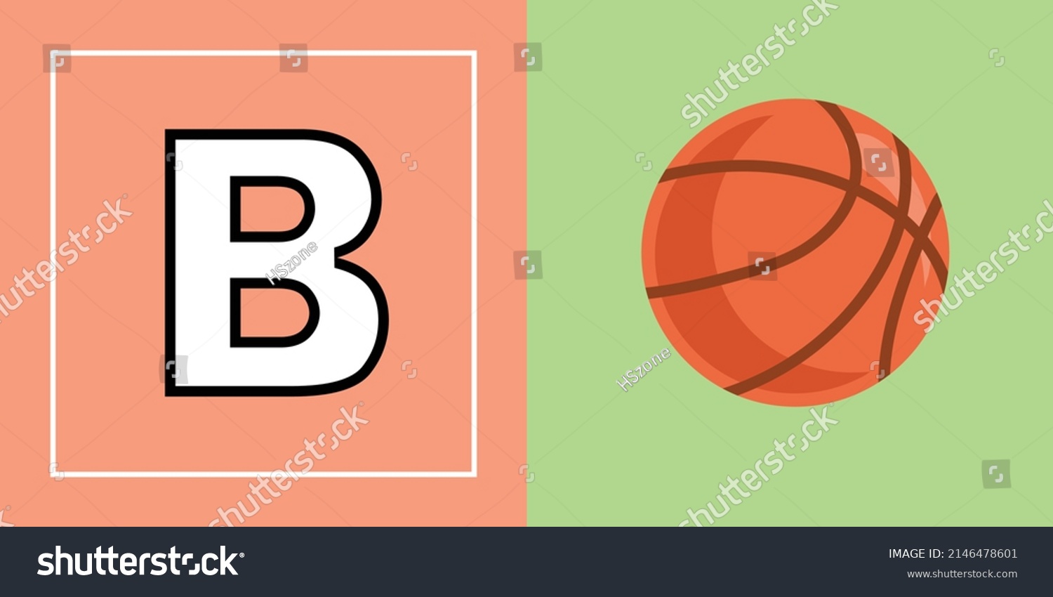 Vector Isolated Cartoon Illustration English Alphabet Stock Vector ...