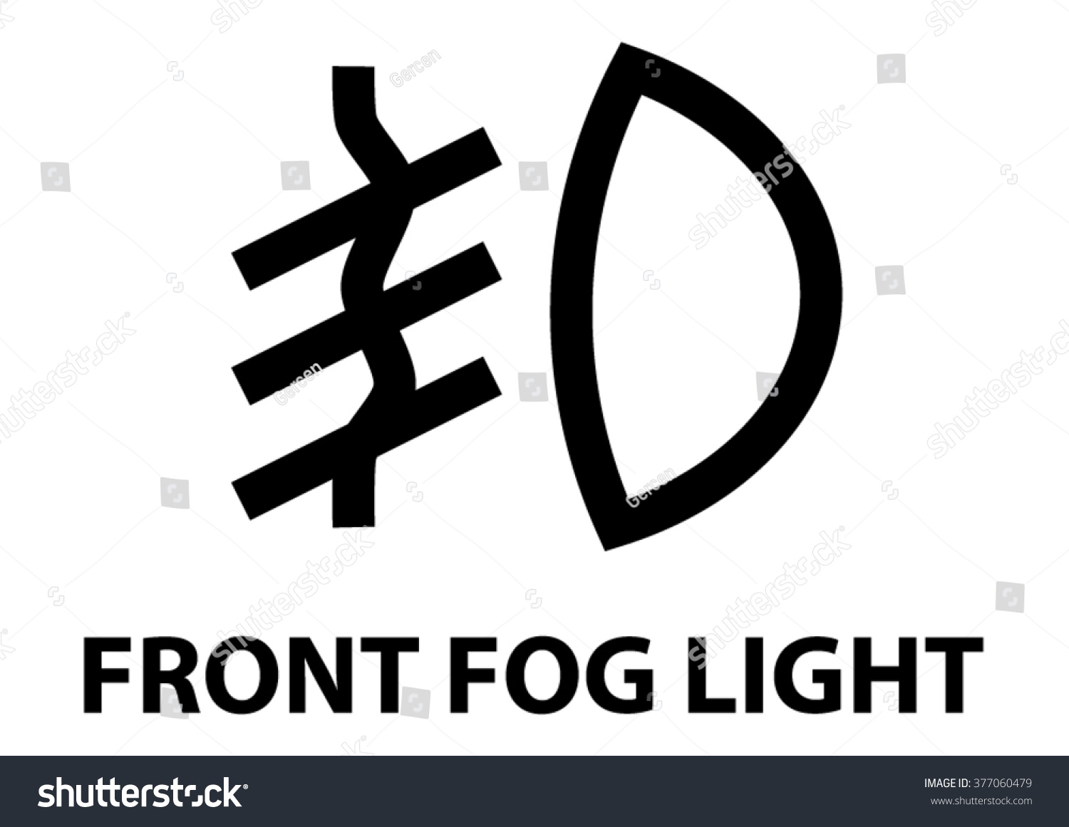 vector isolated dashboard sign front fog stock vector royalty free 377060479 https www shutterstock com image vector vector isolated dashboard sign front fog 377060479