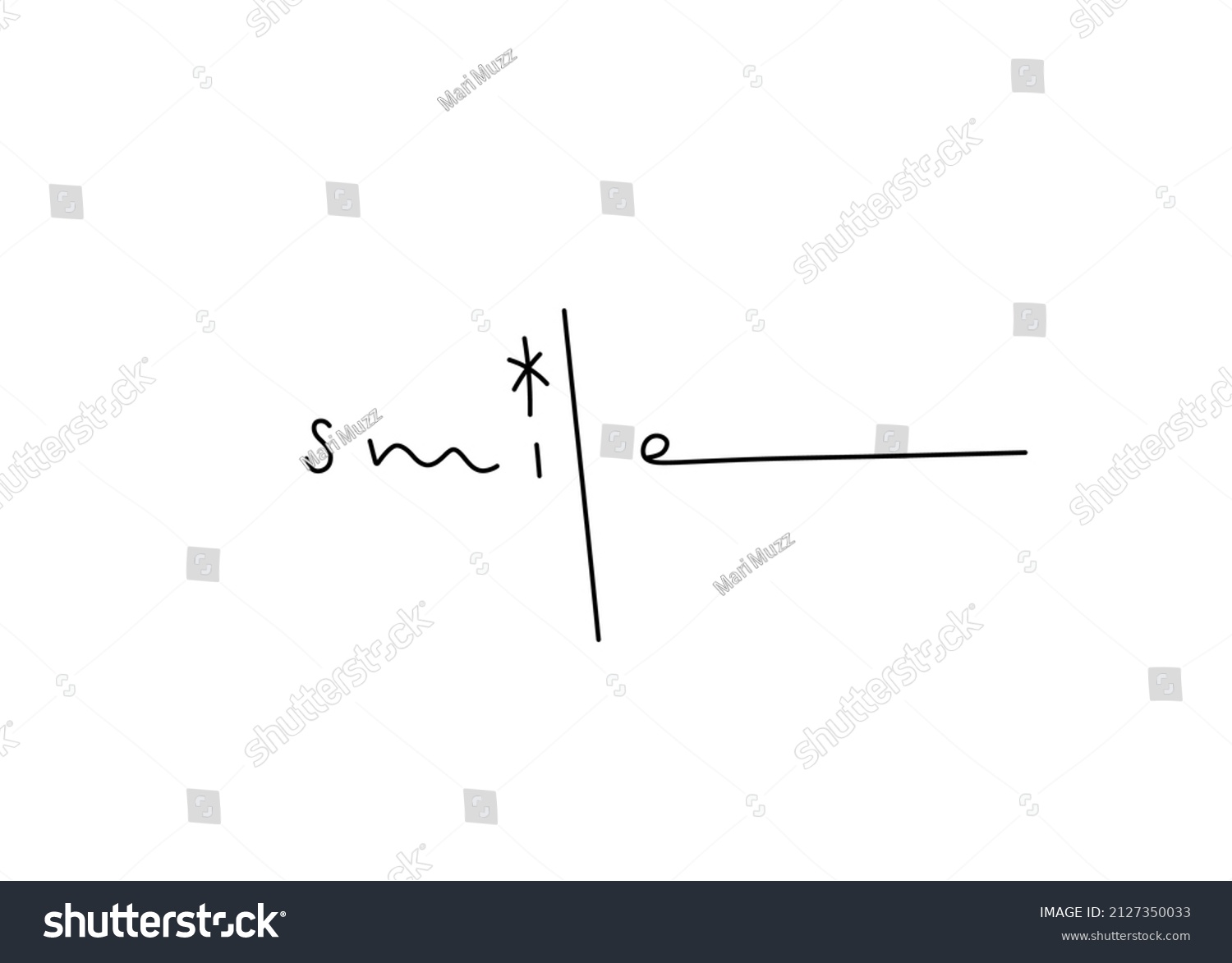 vector-isolated-english-word-smile-written-stock-vector-royalty-free