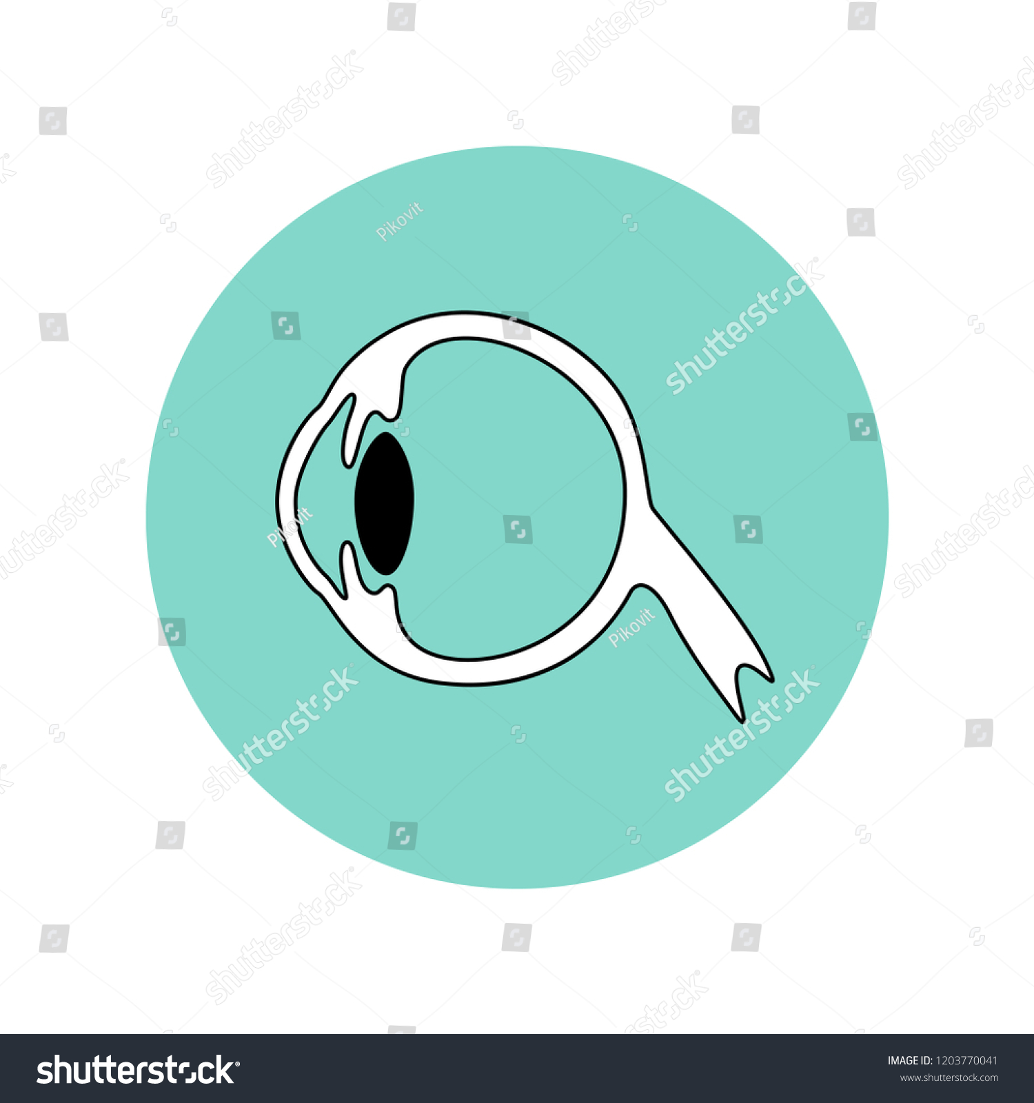 Vector Isolated Illustration Eye Anatomy Human Stock Vector (Royalty ...