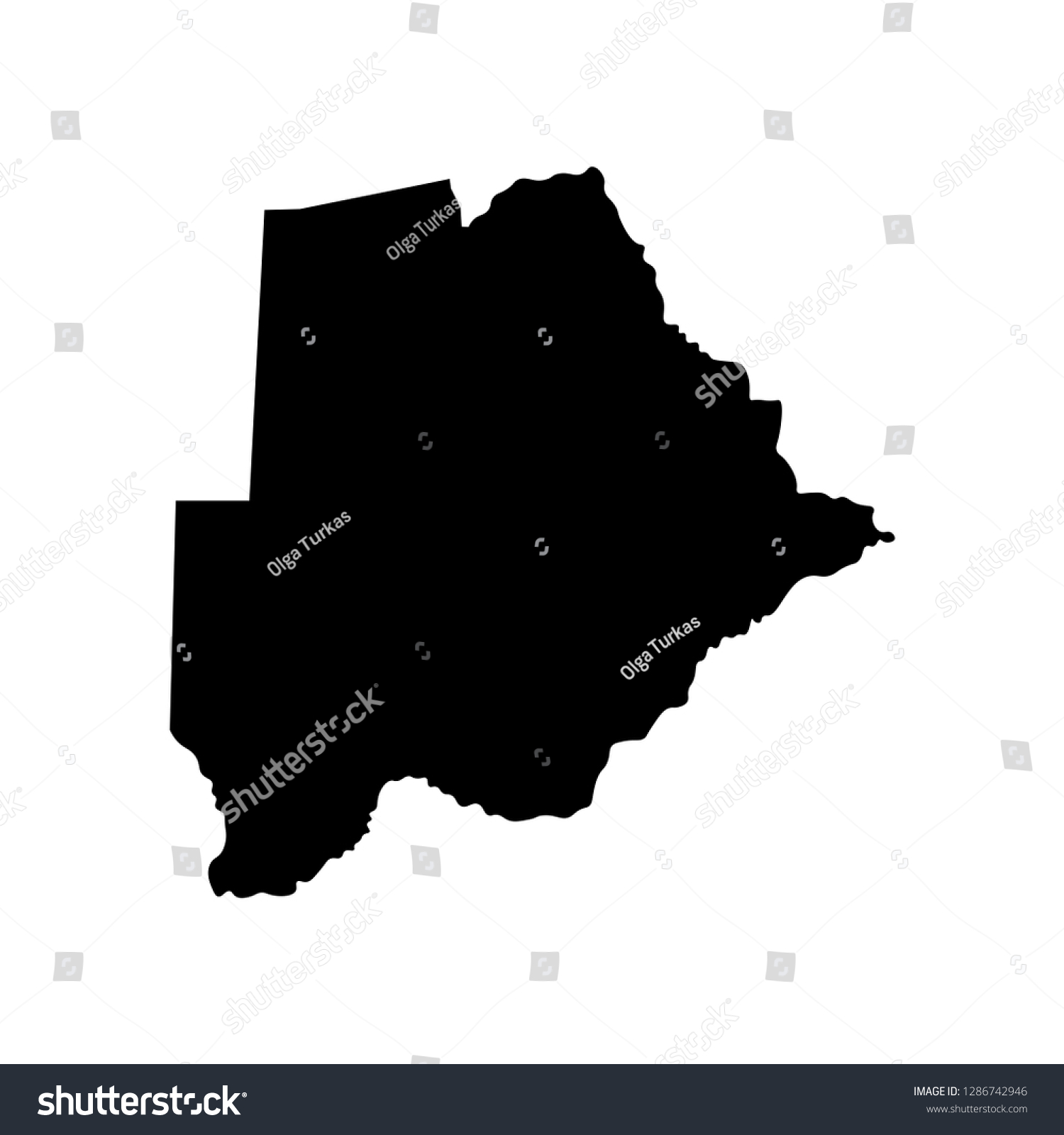 Vector Isolated Illustration Political Map African Stock Vector Royalty Free 1286742946 4664