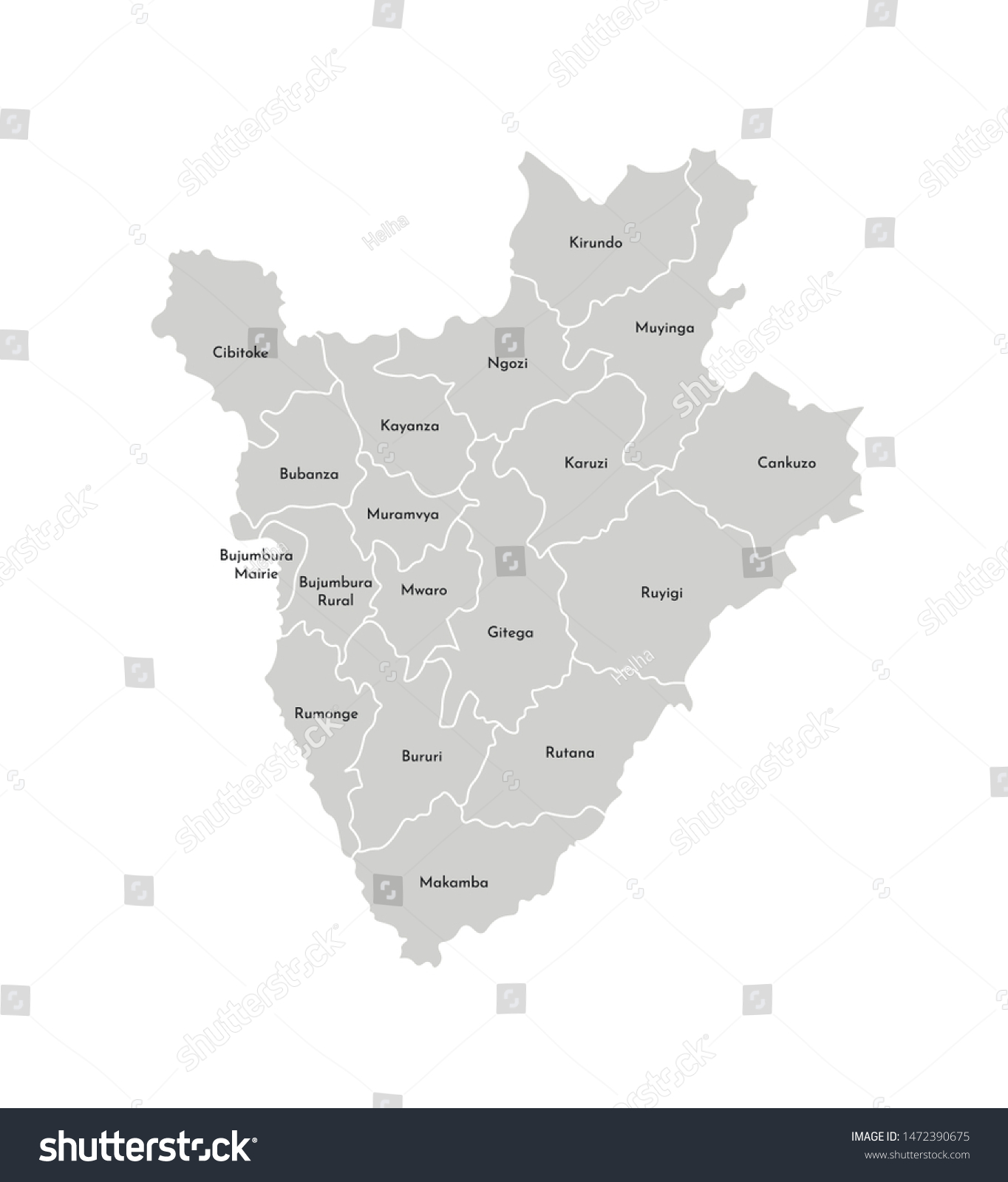 Vector Isolated Illustration Simplified Administrative Map Vector De Stock Libre De Regalías 6495