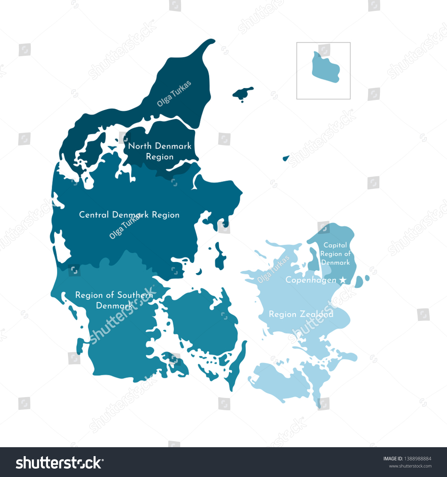 Vector Isolated Illustration Simplified Administrative Map 库存矢量图（免版税）1388988884 Shutterstock 9533