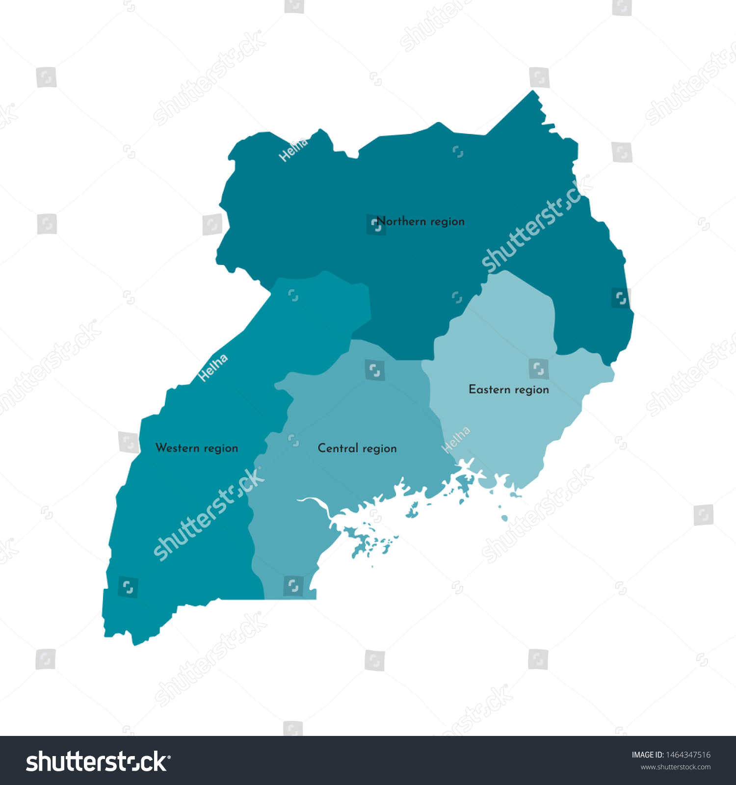 Vector Isolated Illustration Simplified Administrative Map: เวกเตอร์ ...