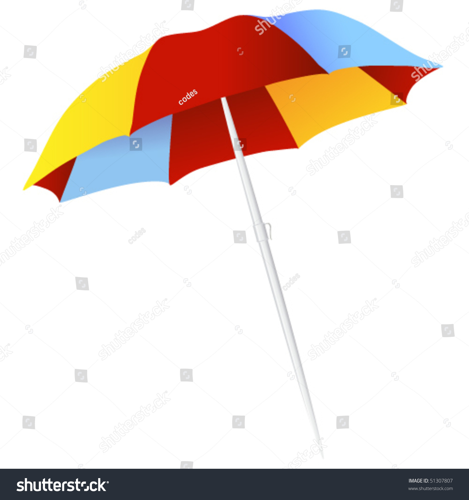 Vector Isolated Parasol - 51307807 : Shutterstock