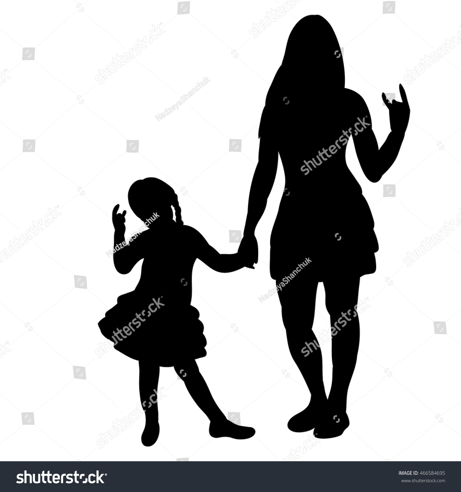 Free Free 298 Silhouette Mother Daughter Svg SVG PNG EPS DXF File