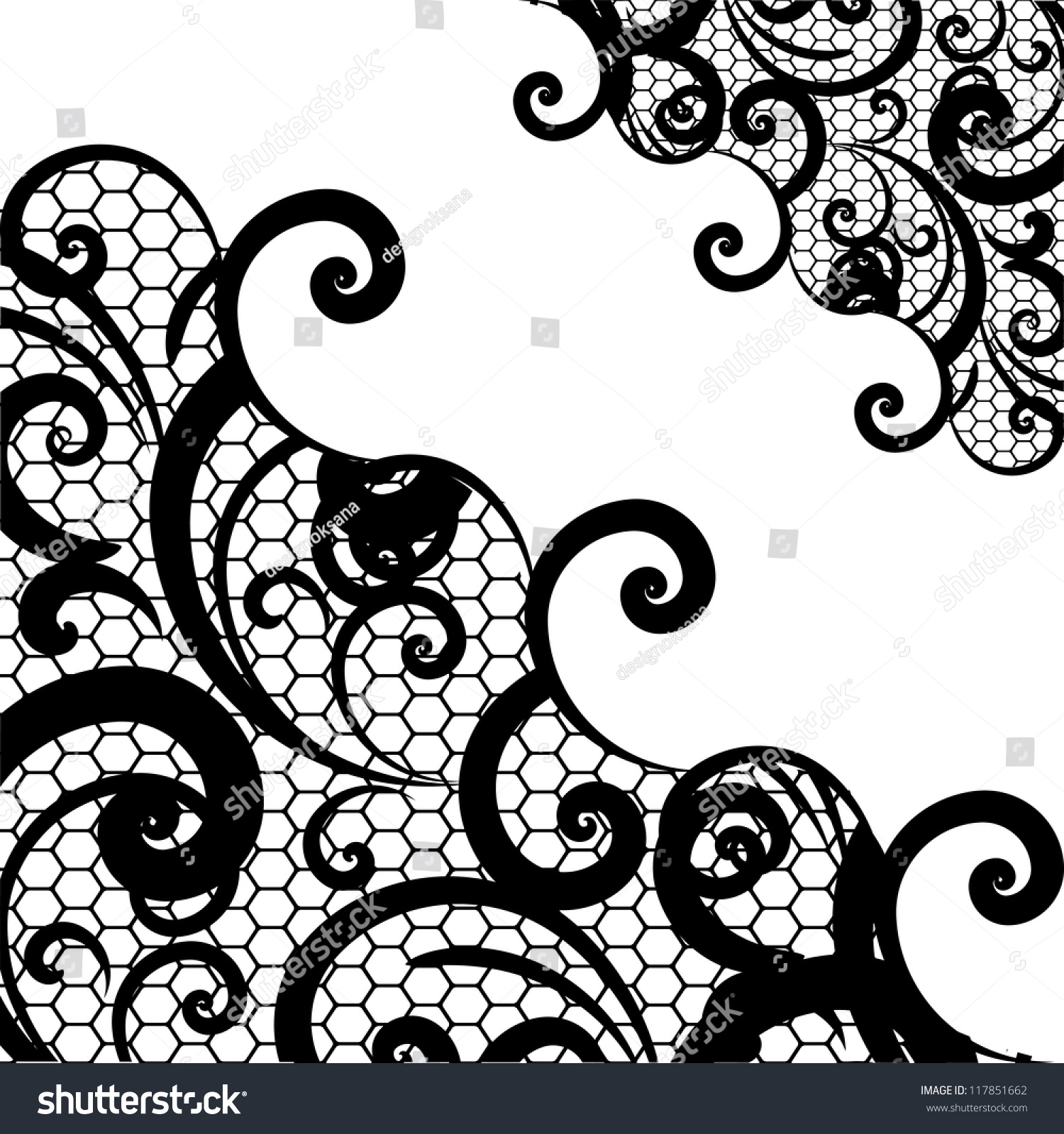 Vector Lace Background Stock Vector 117851662 - Shutterstock
