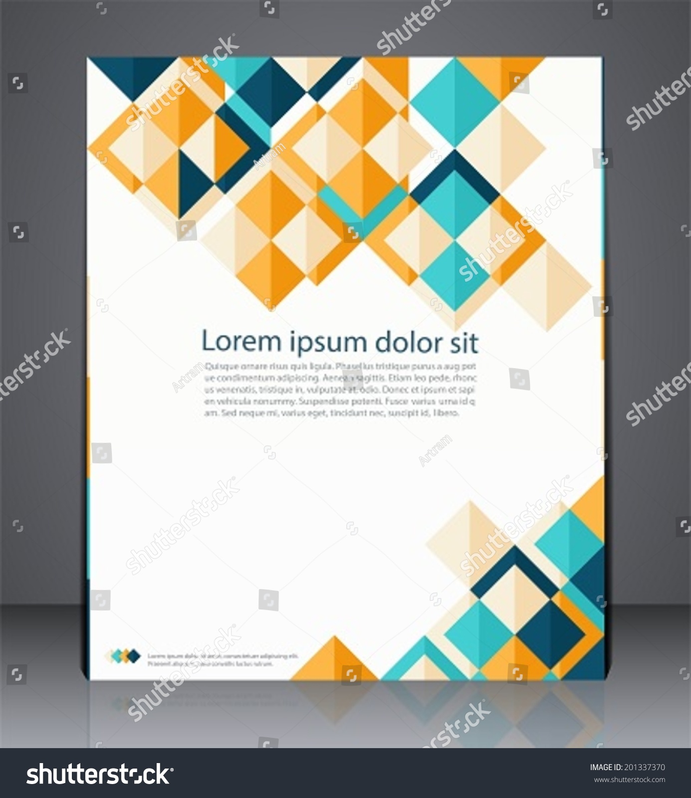 Vector Layout Business Flyer Magazine Cover Stock Vector 201337370 Shutterstock Geometric Design Templates