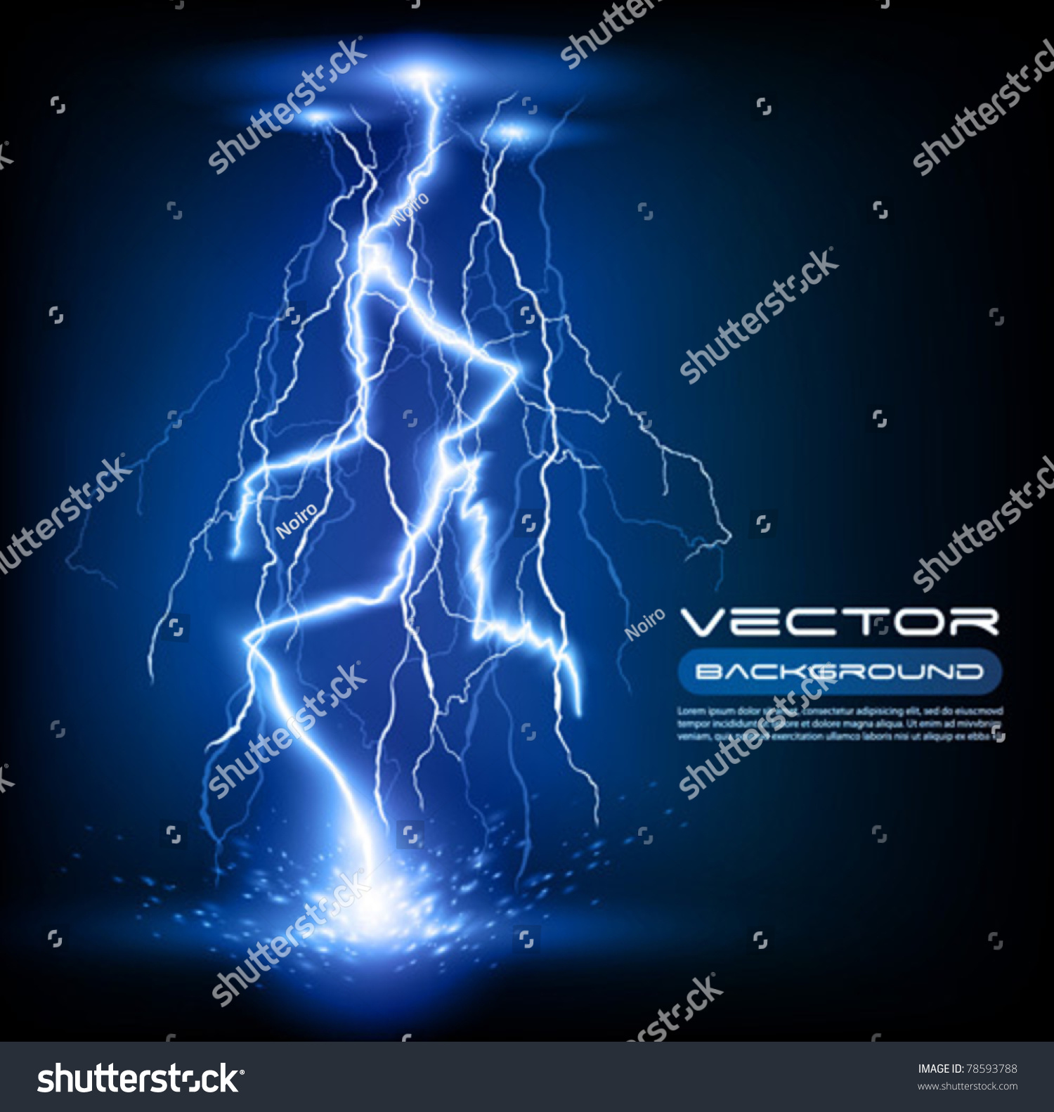 Vector Lightning Flash Strike Background - 78593788 : Shutterstock