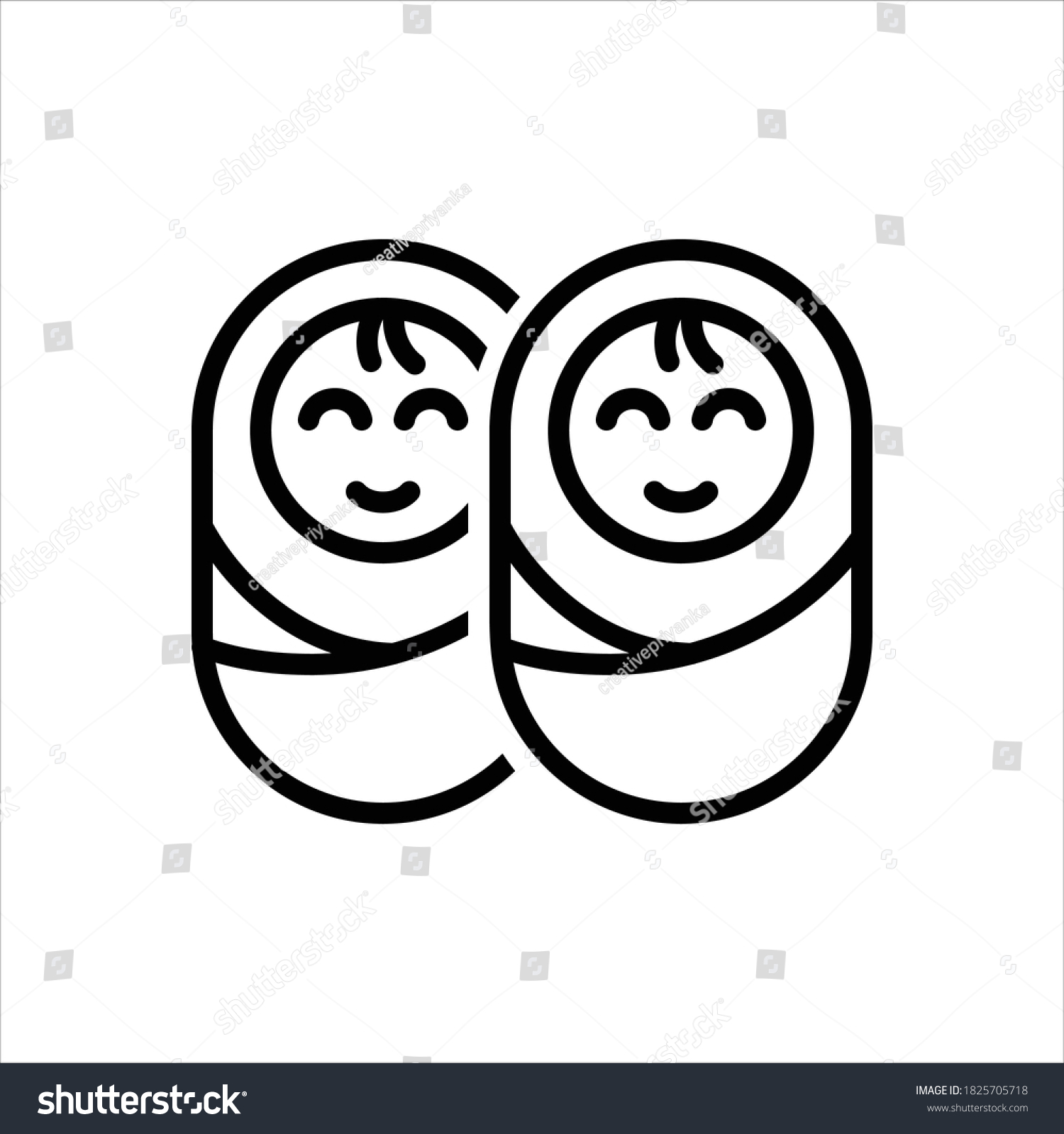 Twins Icons Images Stock Photos Vectors Shutterstock