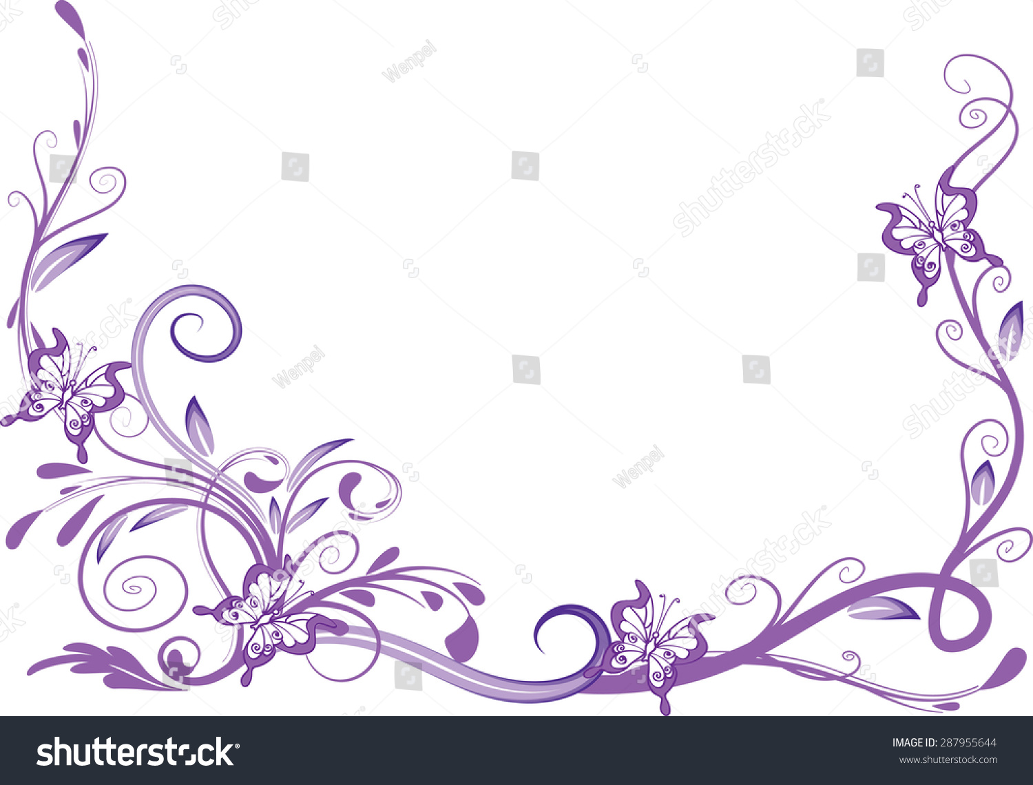Free Free 272 Butterfly Border Svg SVG PNG EPS DXF File