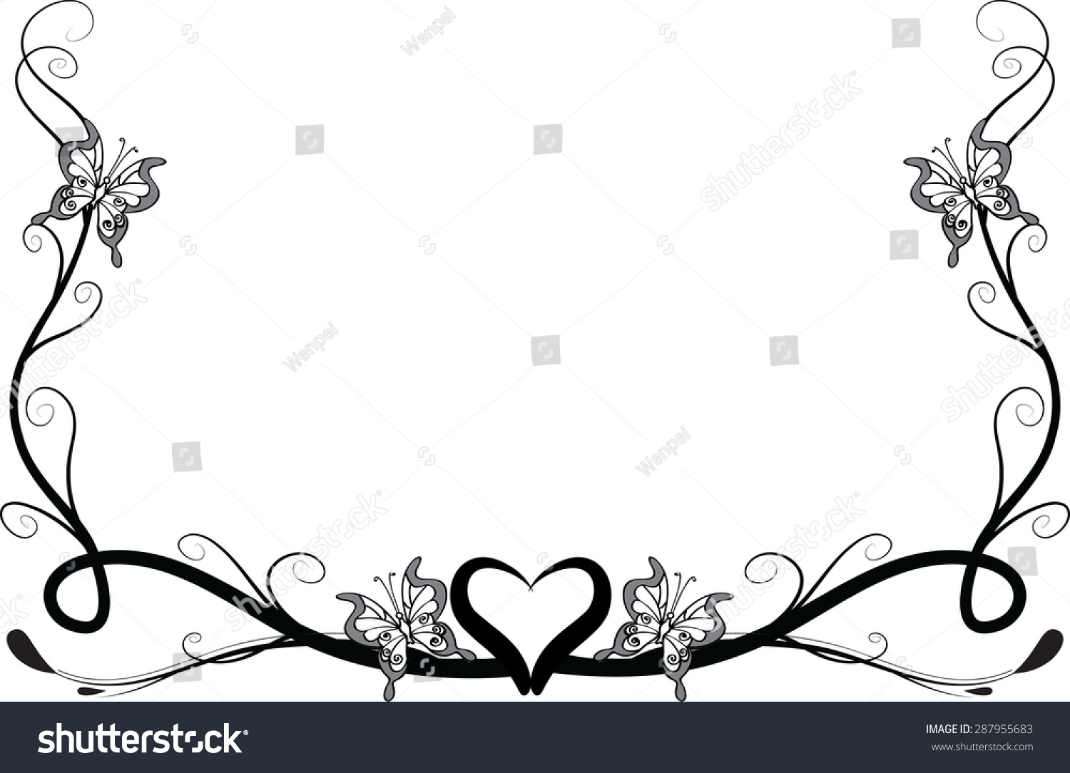 Free Free 339 Butterfly Border Svg SVG PNG EPS DXF File