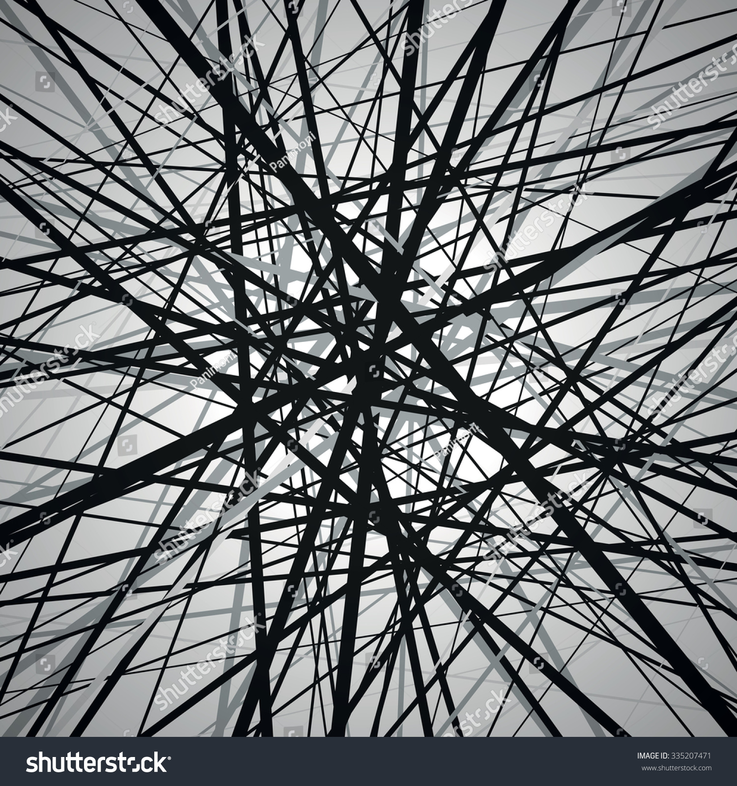 Vector Lines Abstract Background Black Network Stock Vector 335207471 ...