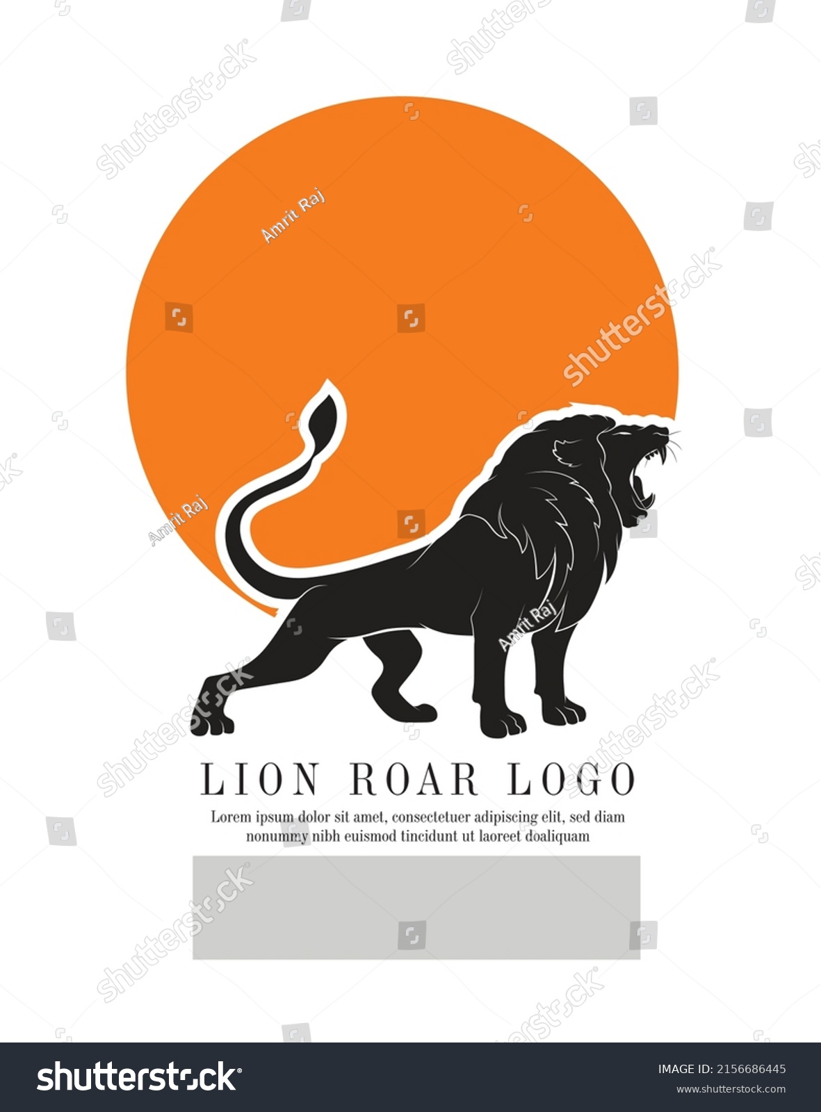 Vector Lion Logo Element Vector Silhouette Stock Vector (Royalty Free ...