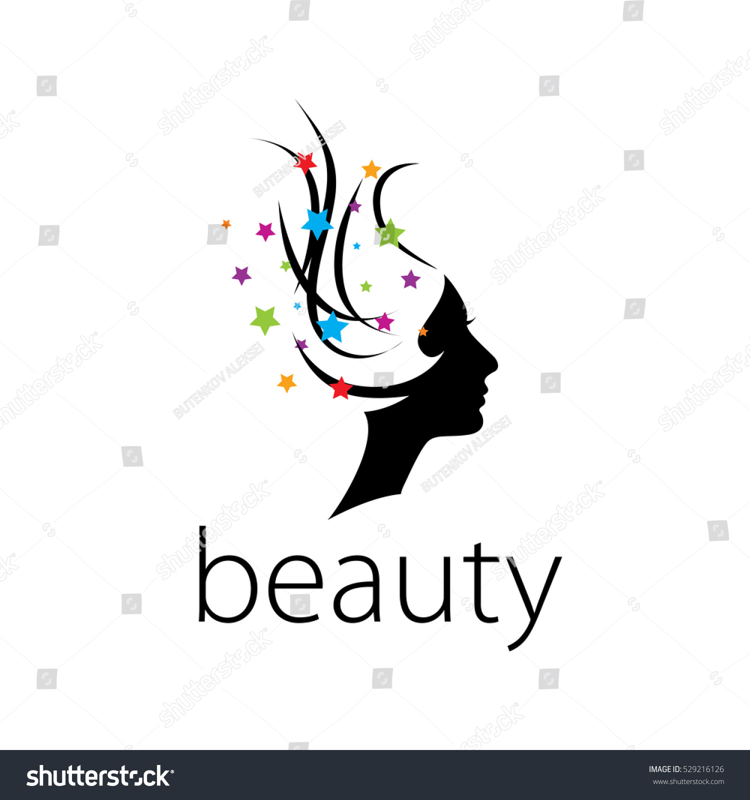 Vector Logo Beauty Stock Vector 529216126 - Shutterstock