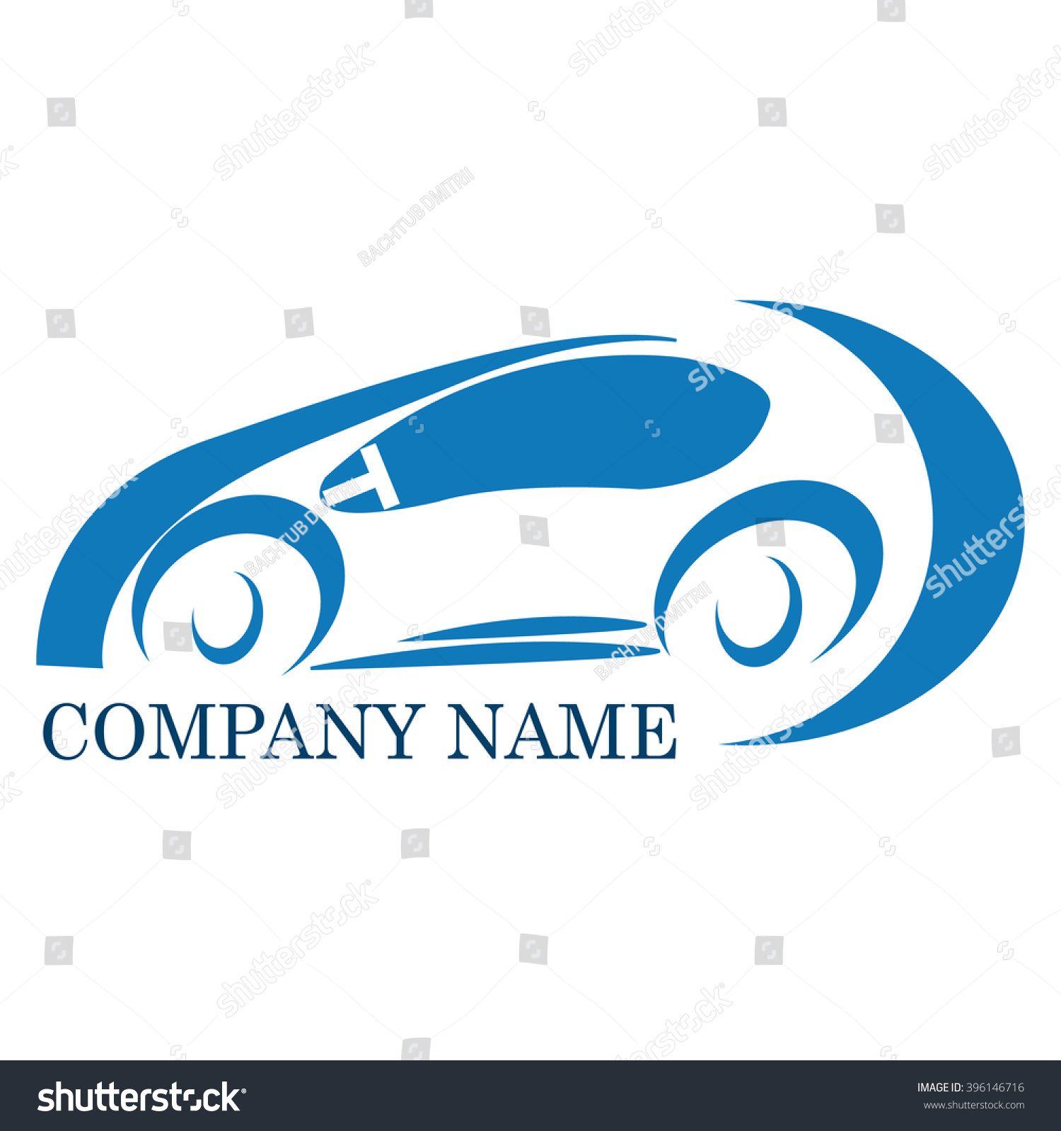 Vector Logo Car Blue For Automotive Companies - 396146716 : Shutterstock