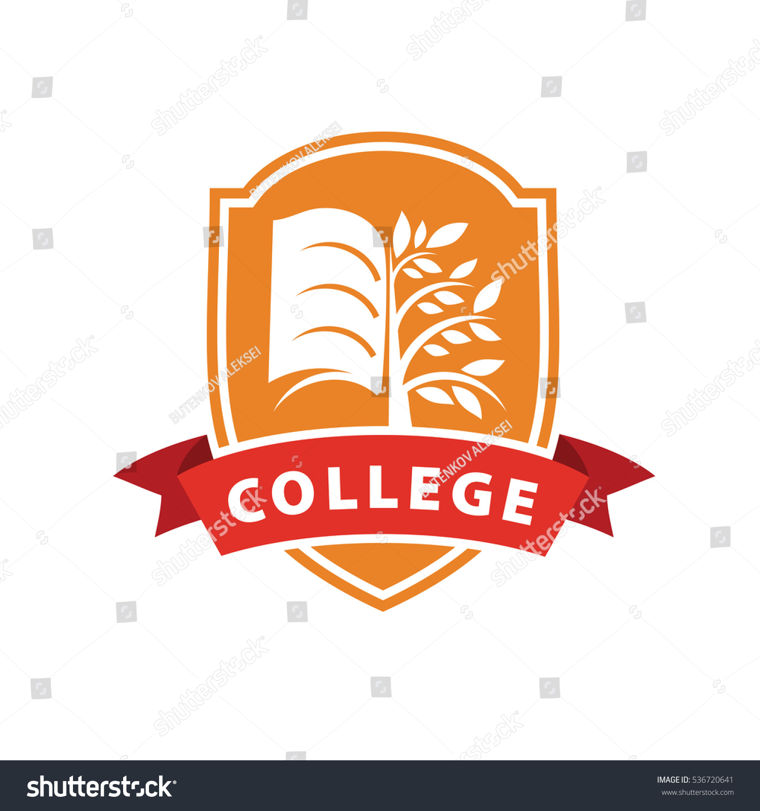 Vector Logo College Stock Vector (Royalty Free) 536720641 | Shutterstock