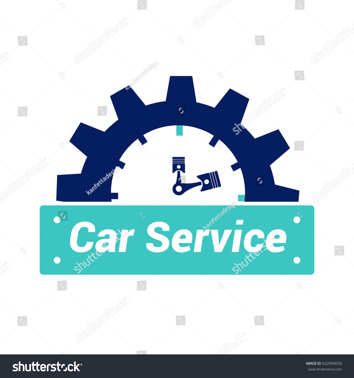 Vector Logo Design Template Car Service Stock Vector 622994039 ...