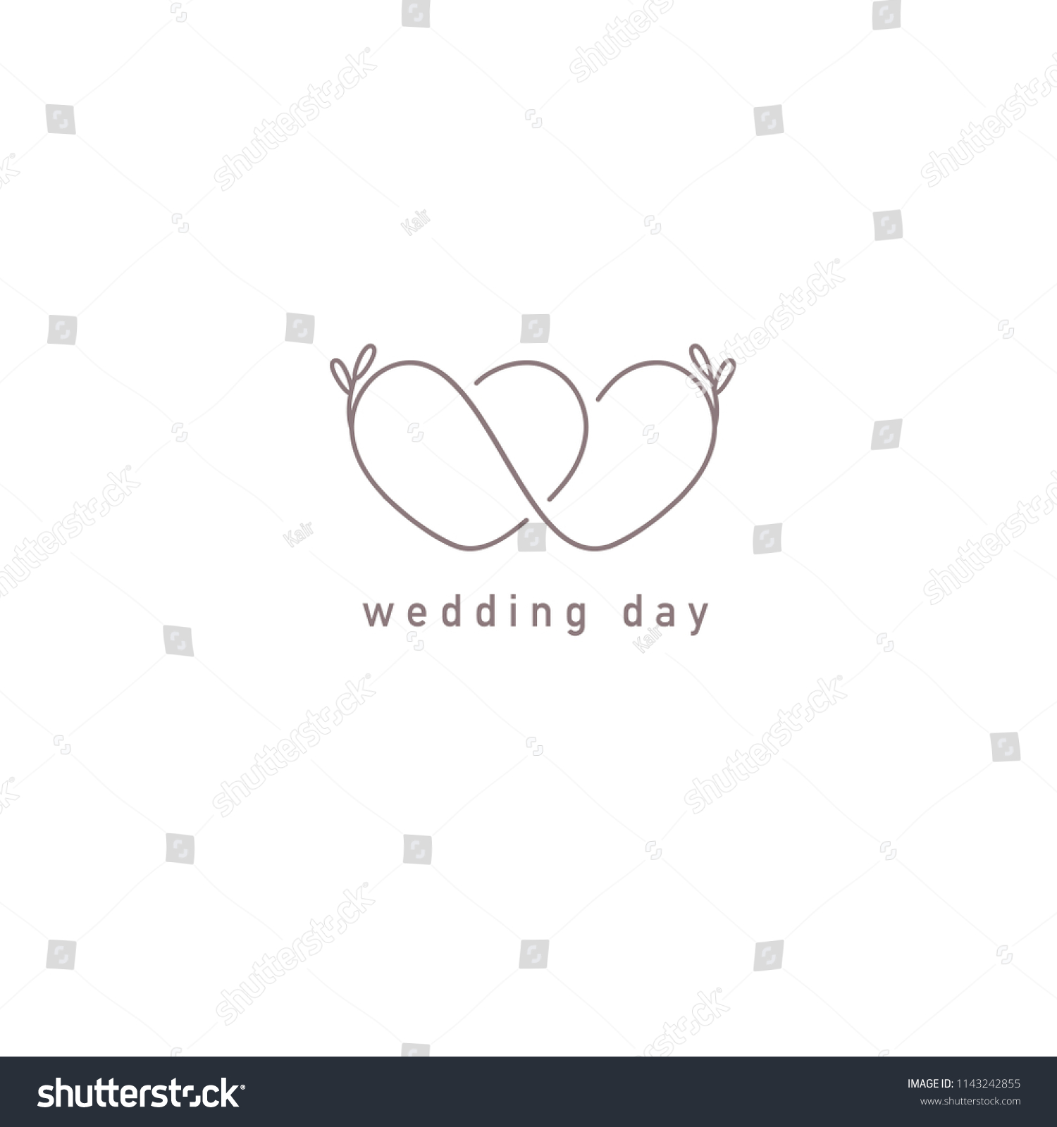 SVG of Vector logo design template. Wedding symbol concept. svg