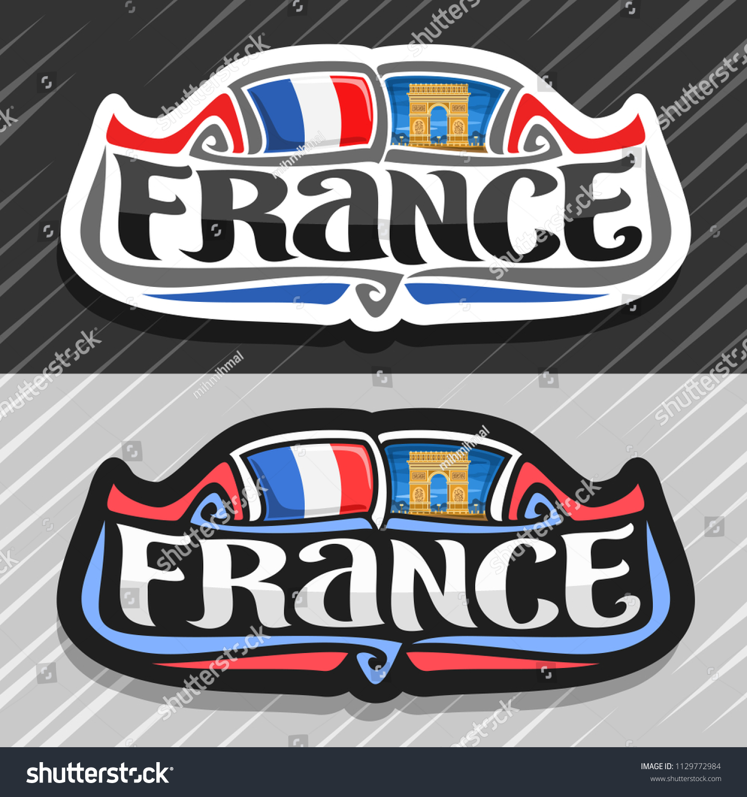French Flag Fridge Magnet 
