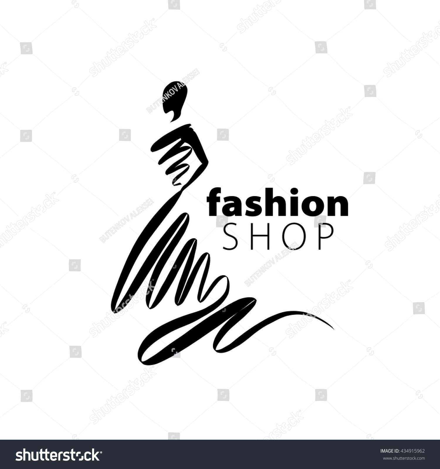 Vector Logo Girls Stock Vector (Royalty Free) 434915962 | Shutterstock