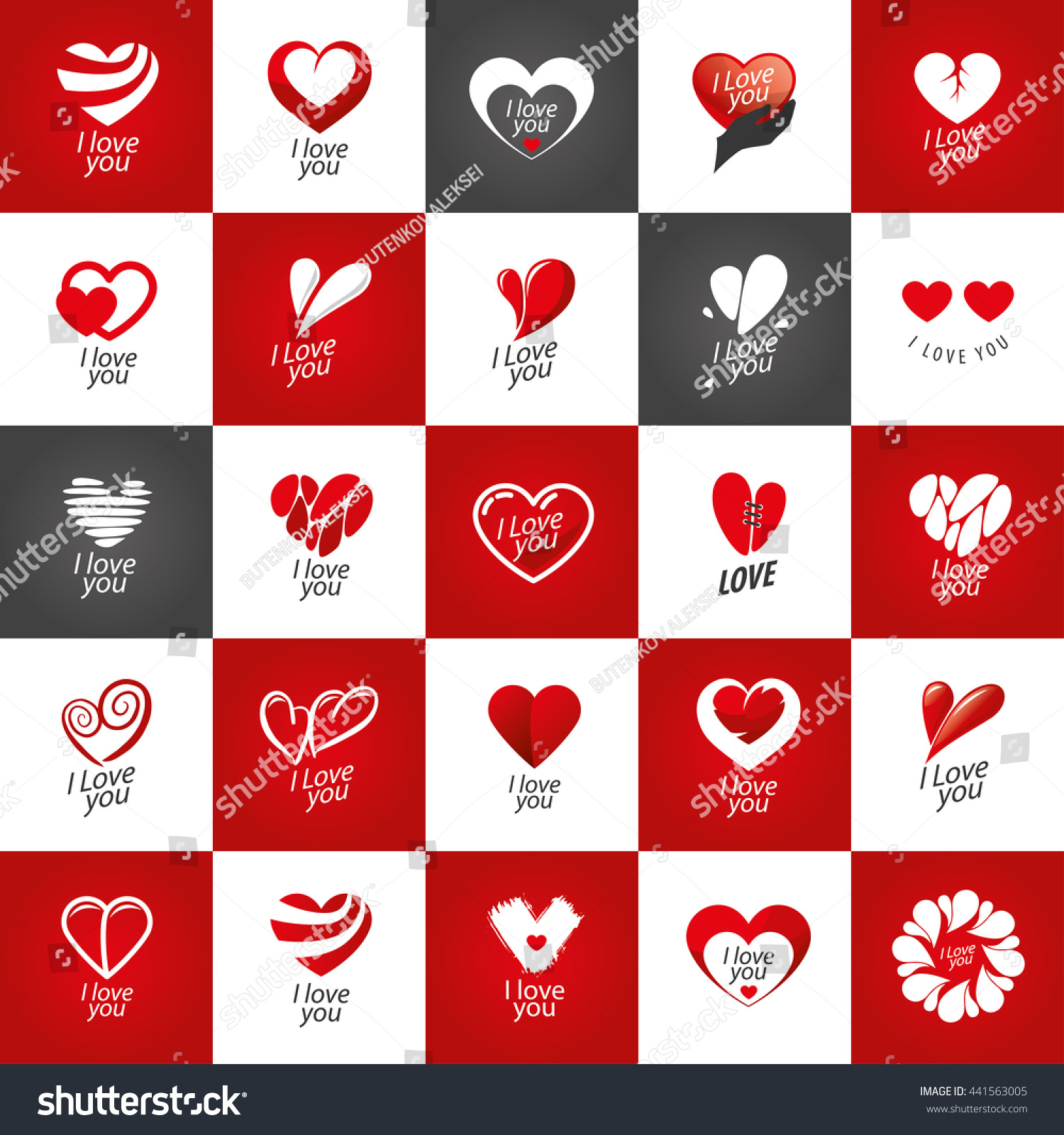 Vector Logo Heart - 441563005 : Shutterstock