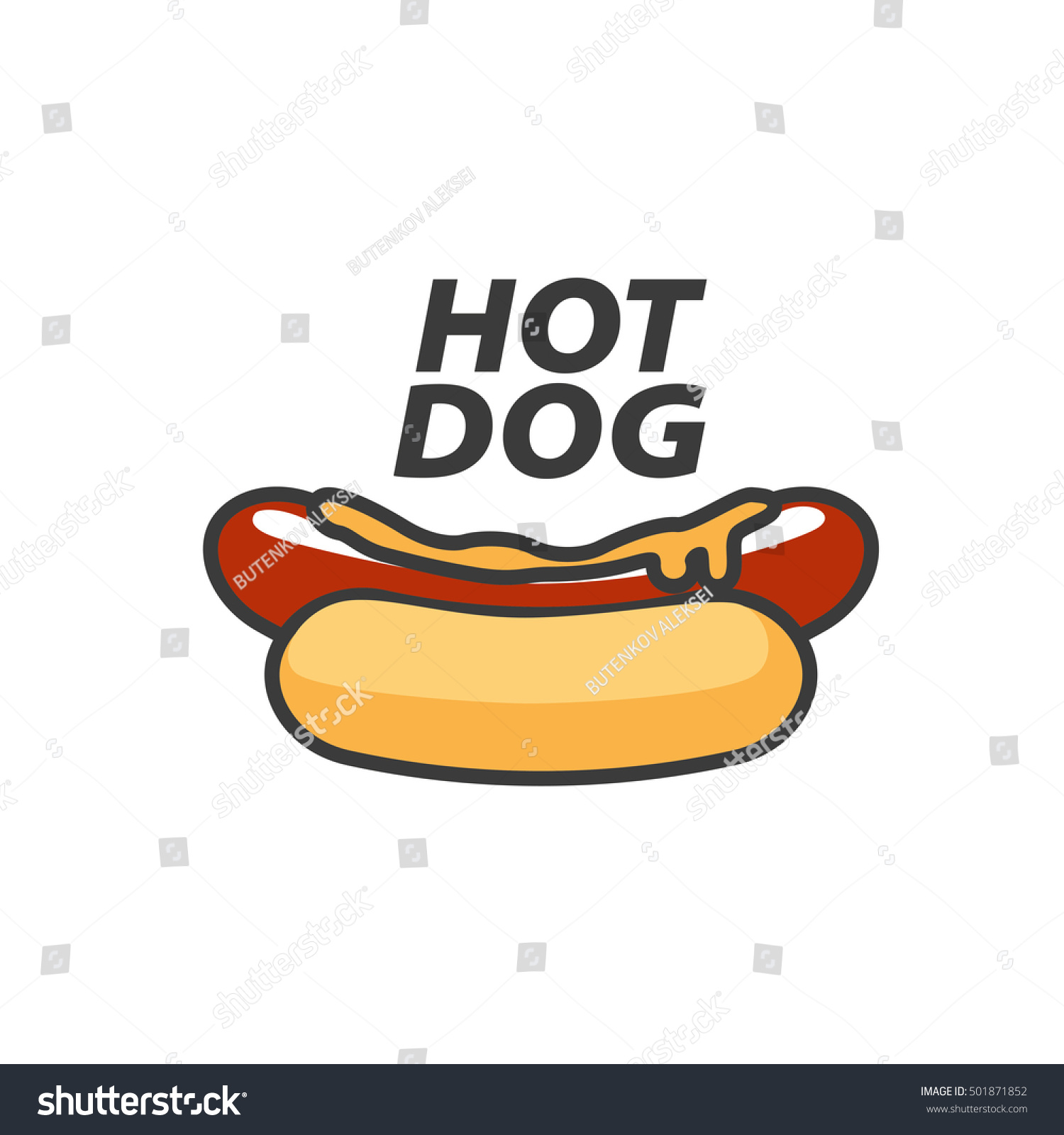Hot Dog Logo SVG