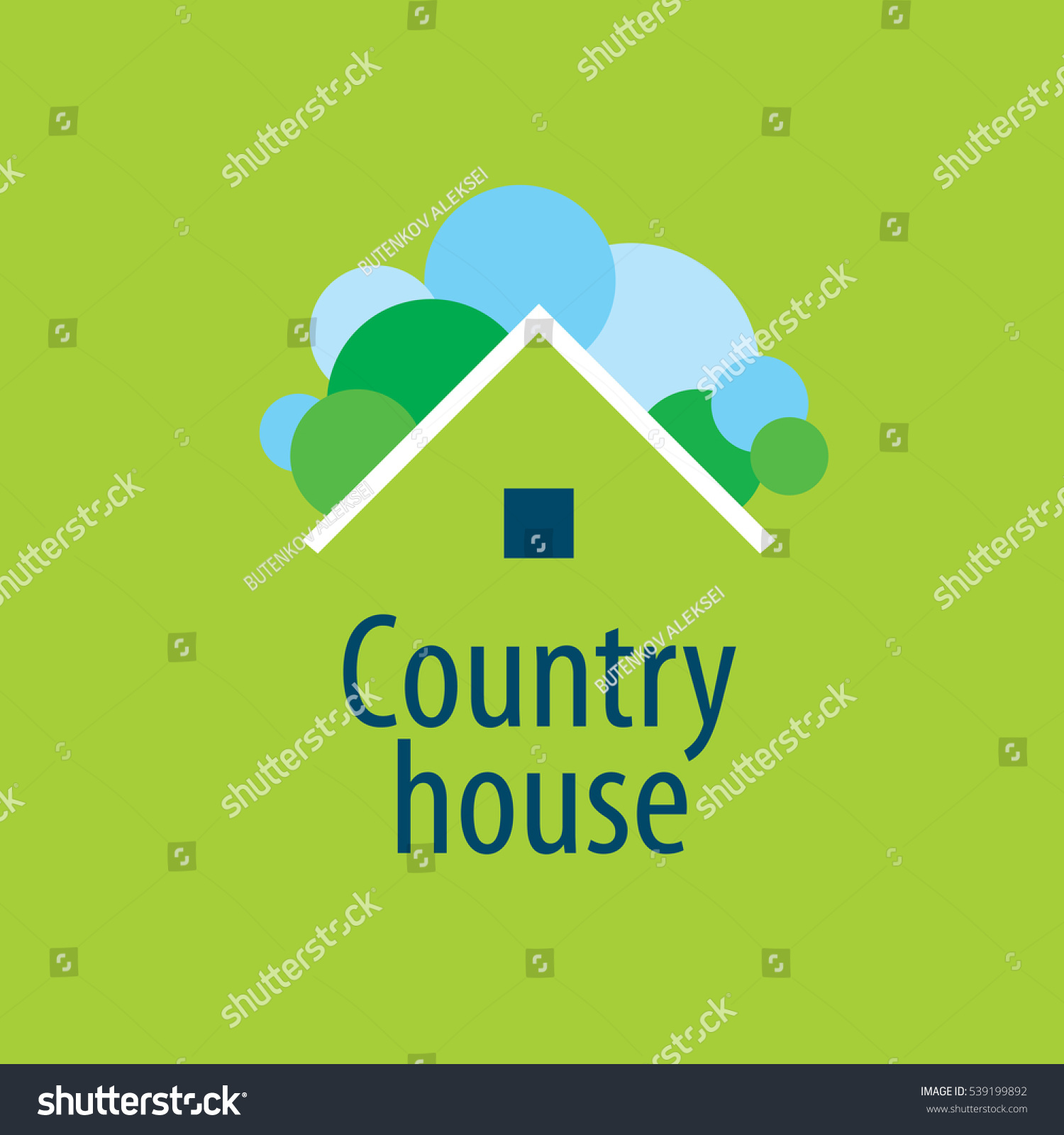 Vector Logo House Stock Vector 539199892 - Shutterstock