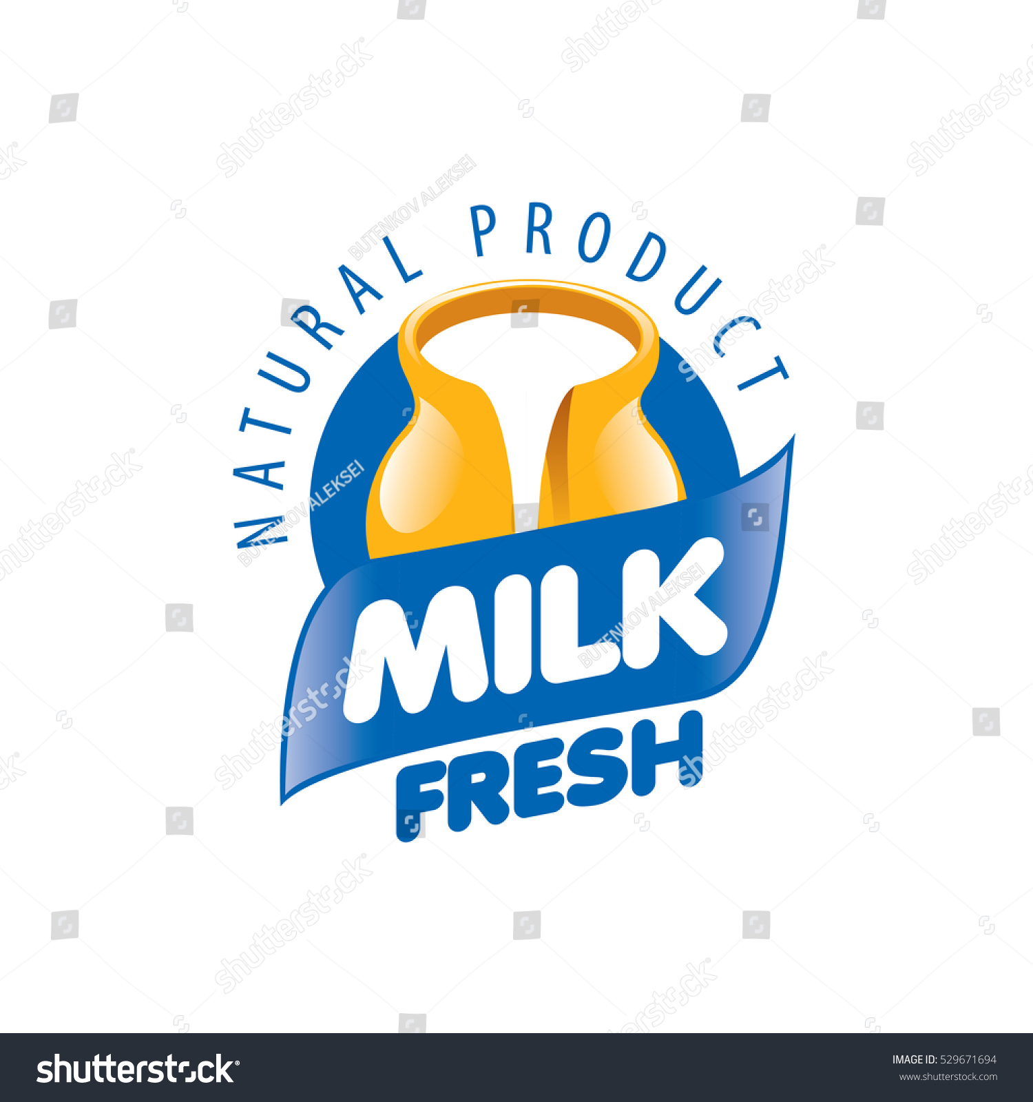 Vector Logo Milk Stock Vector 529671694 - Shutterstock