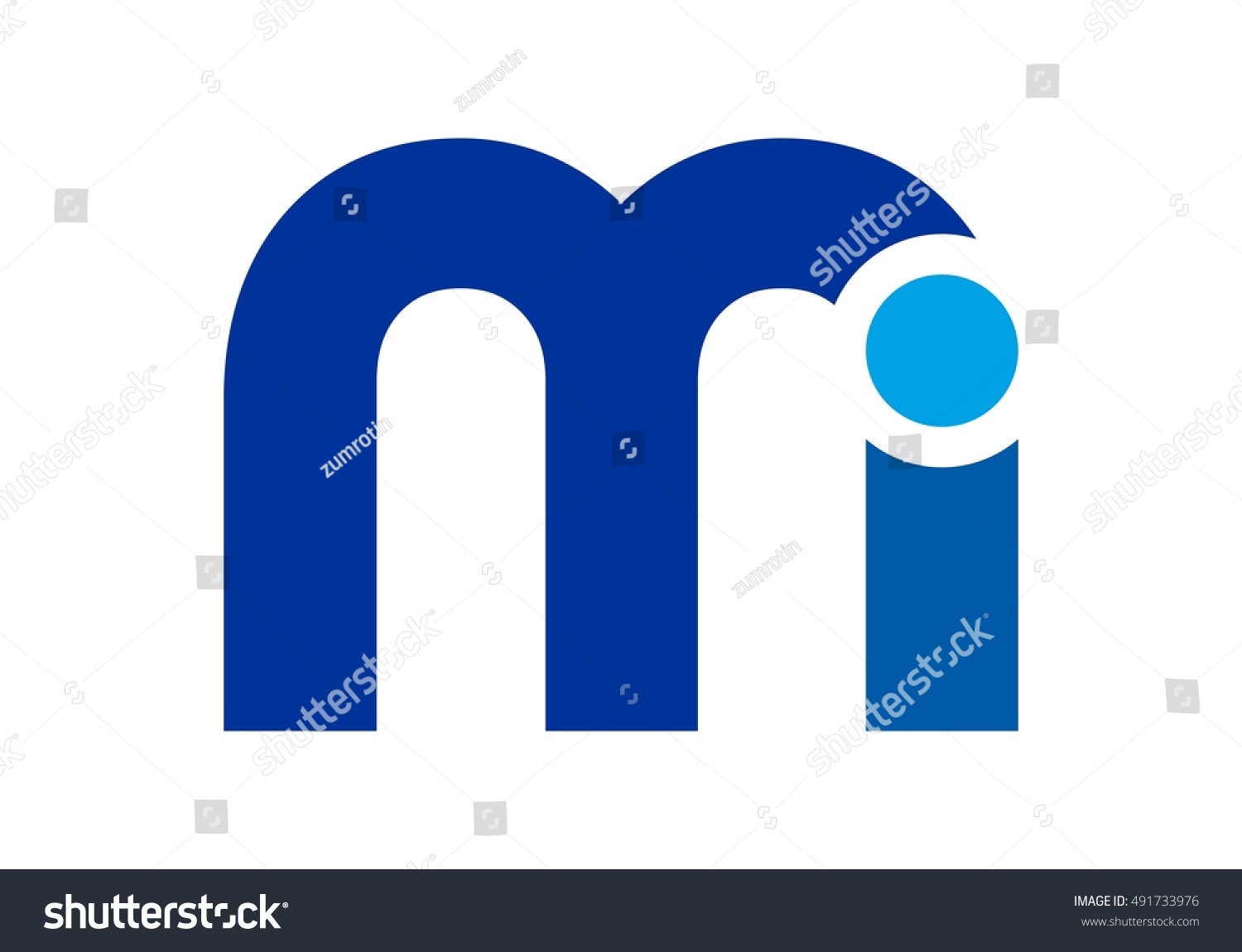 Vector Logo Letter M Stock Vector (Royalty Free) 491733976