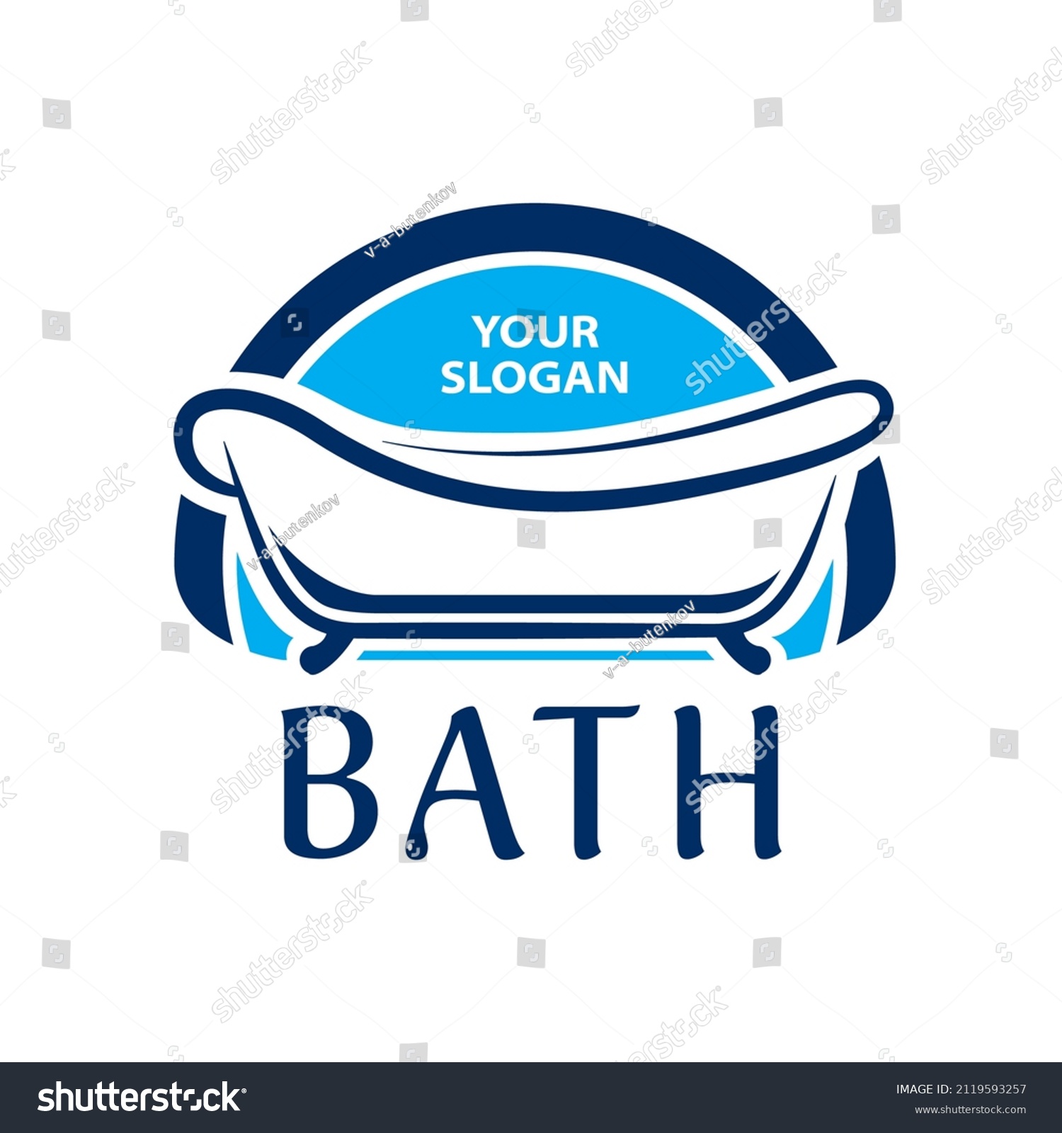 Vector Logo Plumbing Baths Showers Stock Vector (Royalty Free ...