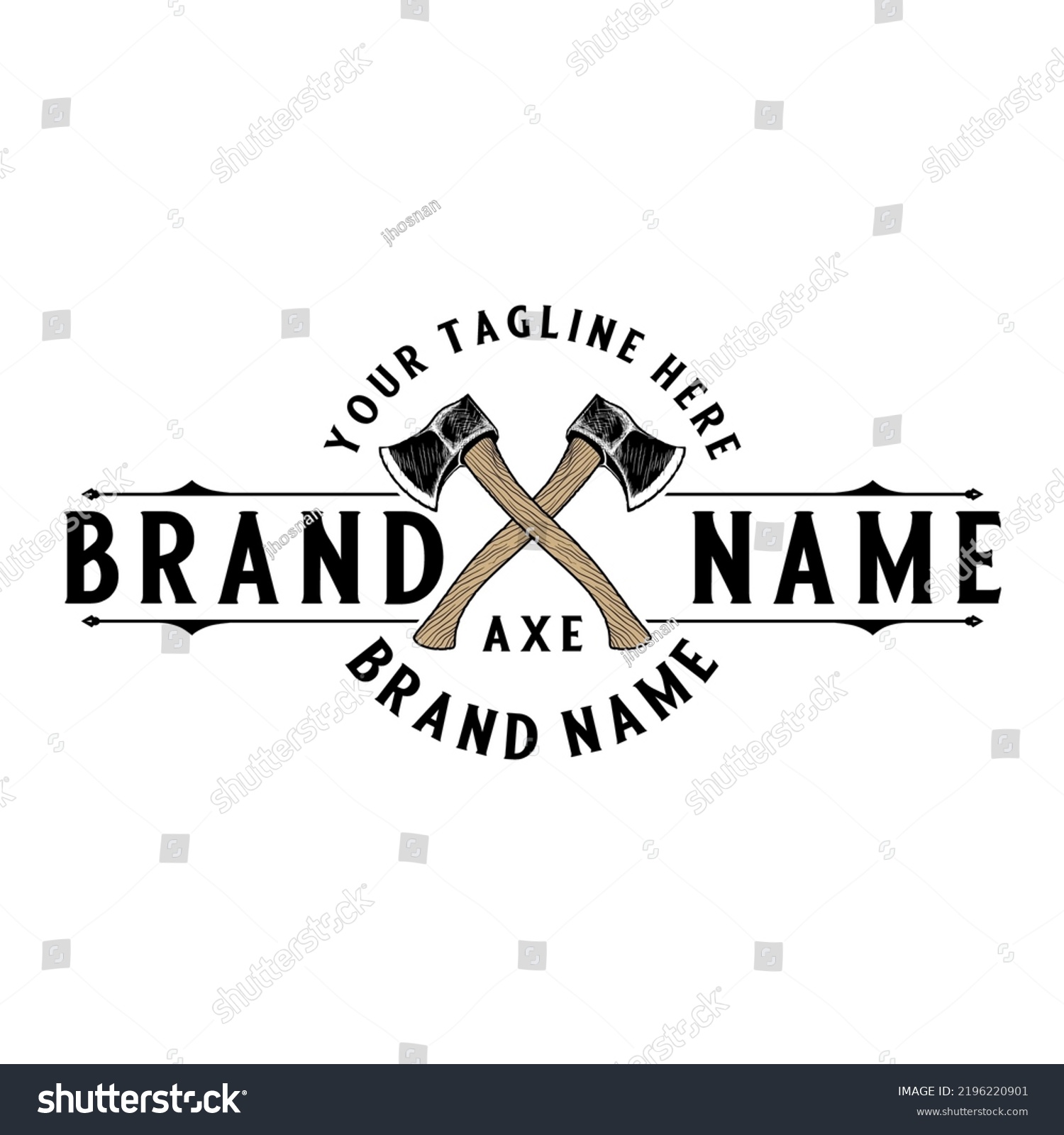SVG of vector logo of two crossed axes.creative design for throwing axes
 svg