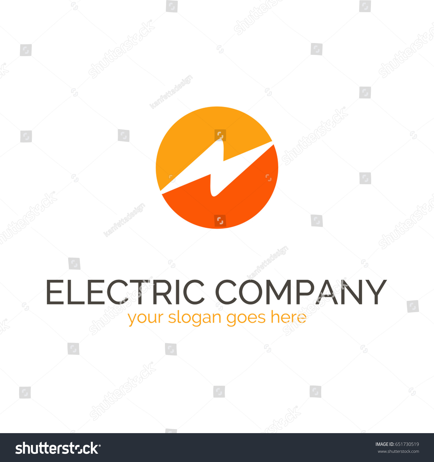 Vector Logo Template Electric Company Sign Stock Vector (Royalty Free ...