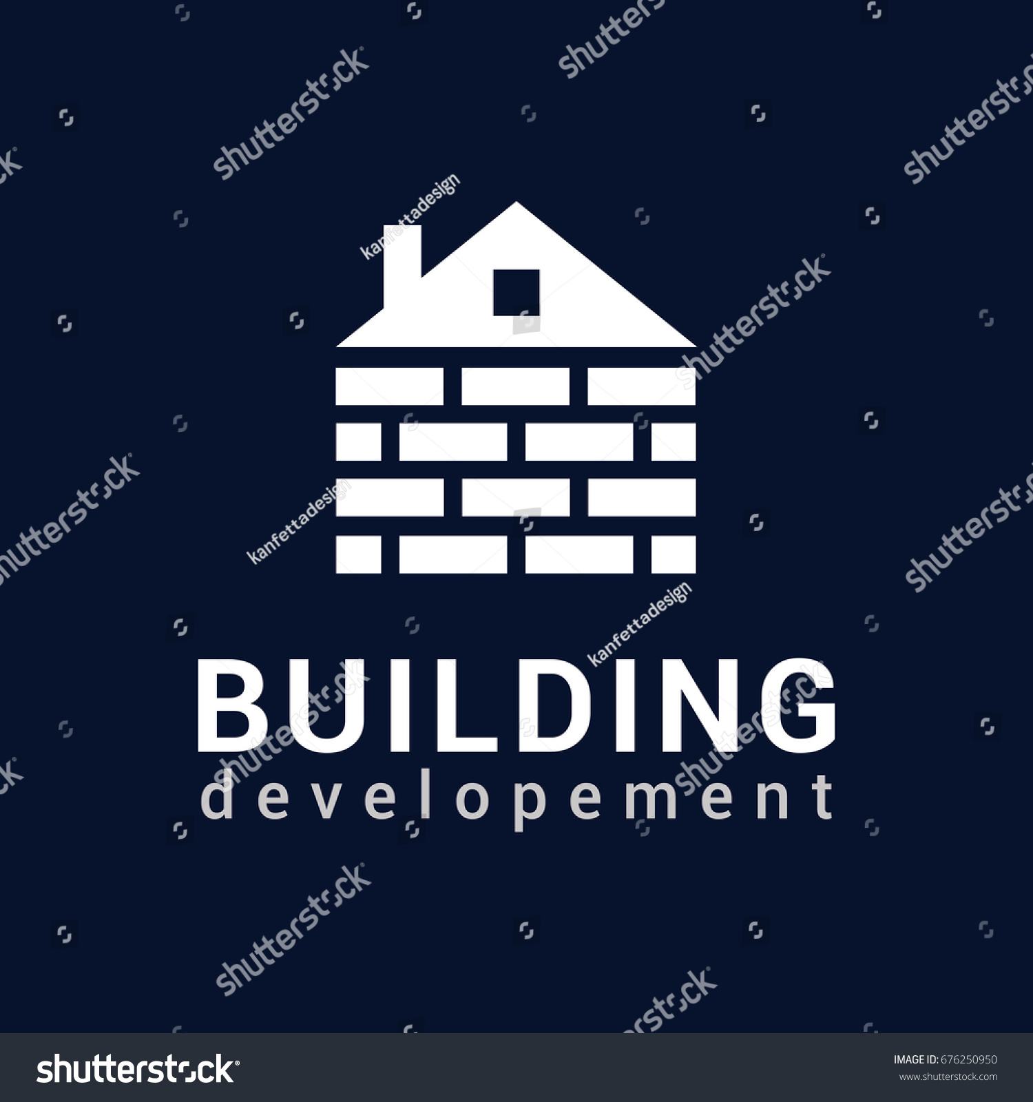 SVG of Vector logo template for real estate or building company. Illustration of house made of bricks. EPS10. Icon concept. Architecture. svg