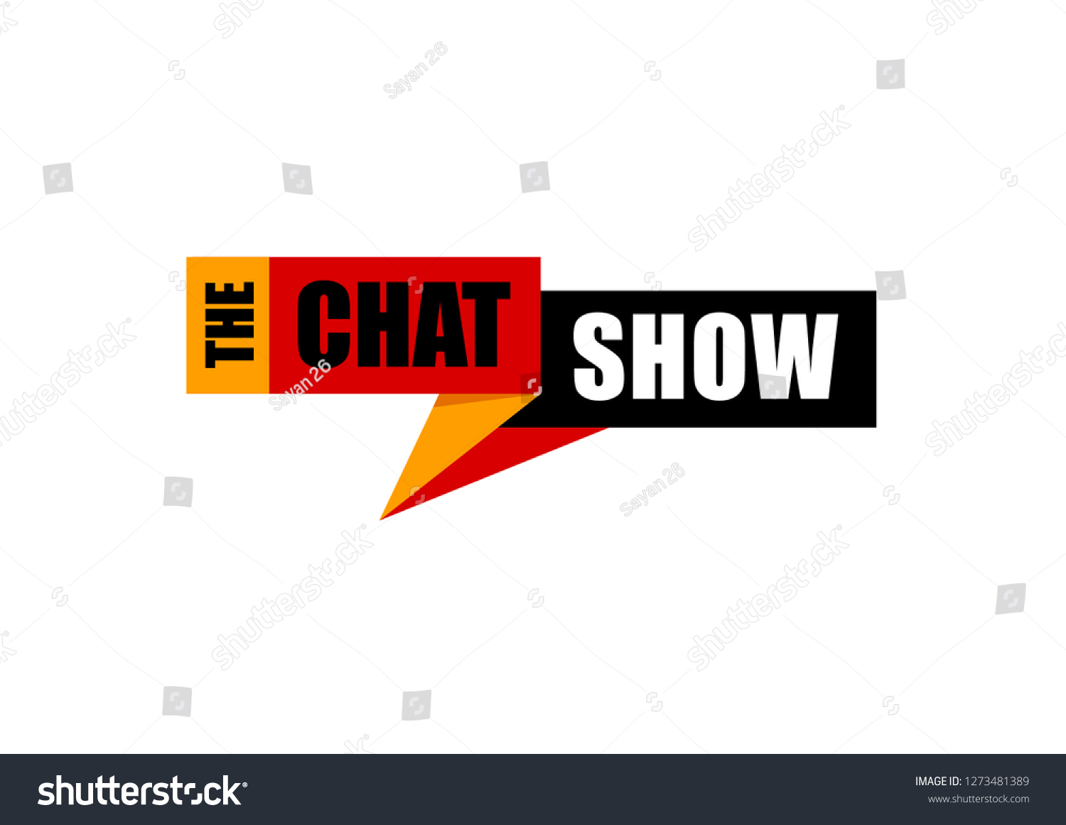 Vector Logo Unit Chat Show Tv Stock Vector Royalty Free