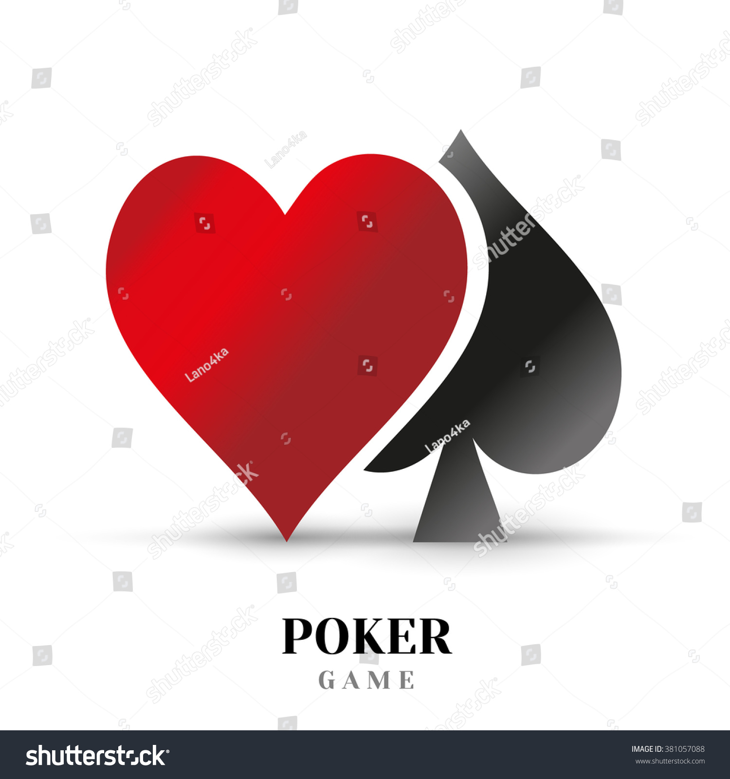 Vector Logotype Design Casino Games Cards Stock Vector 381057088 ...