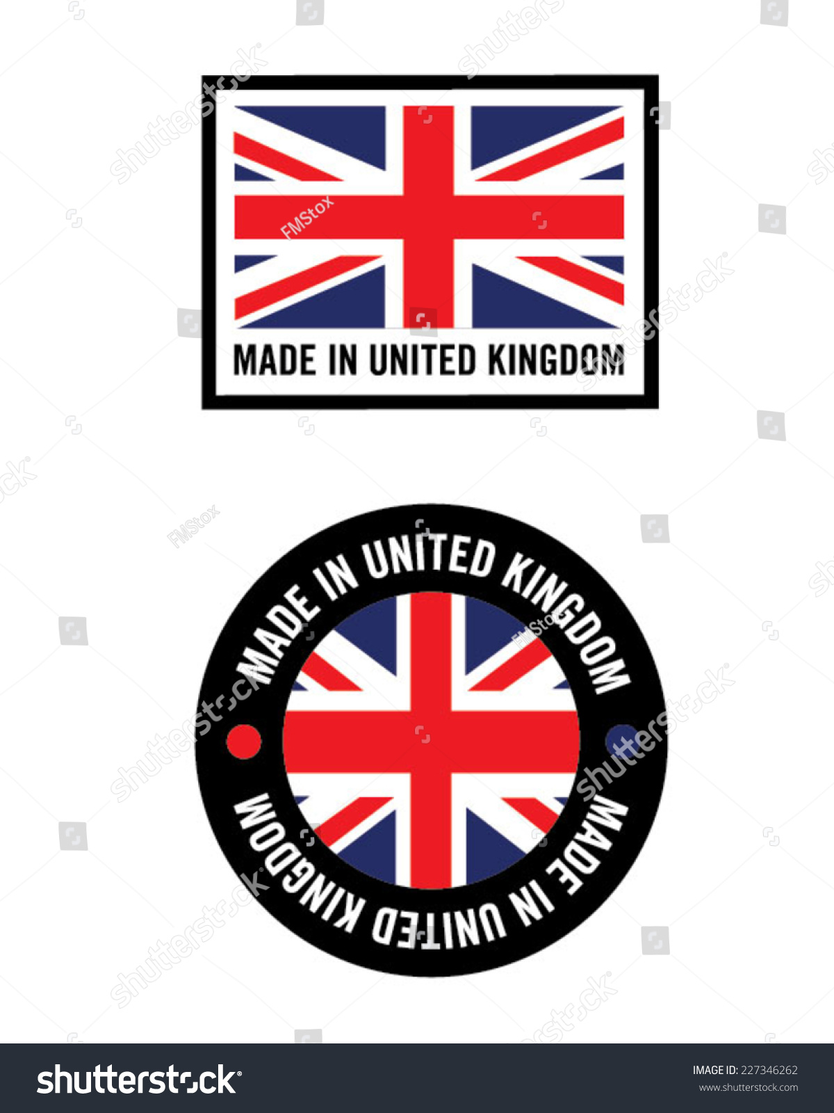 SVG of Vector 'Made in the United Kingdom (UK)' icons svg