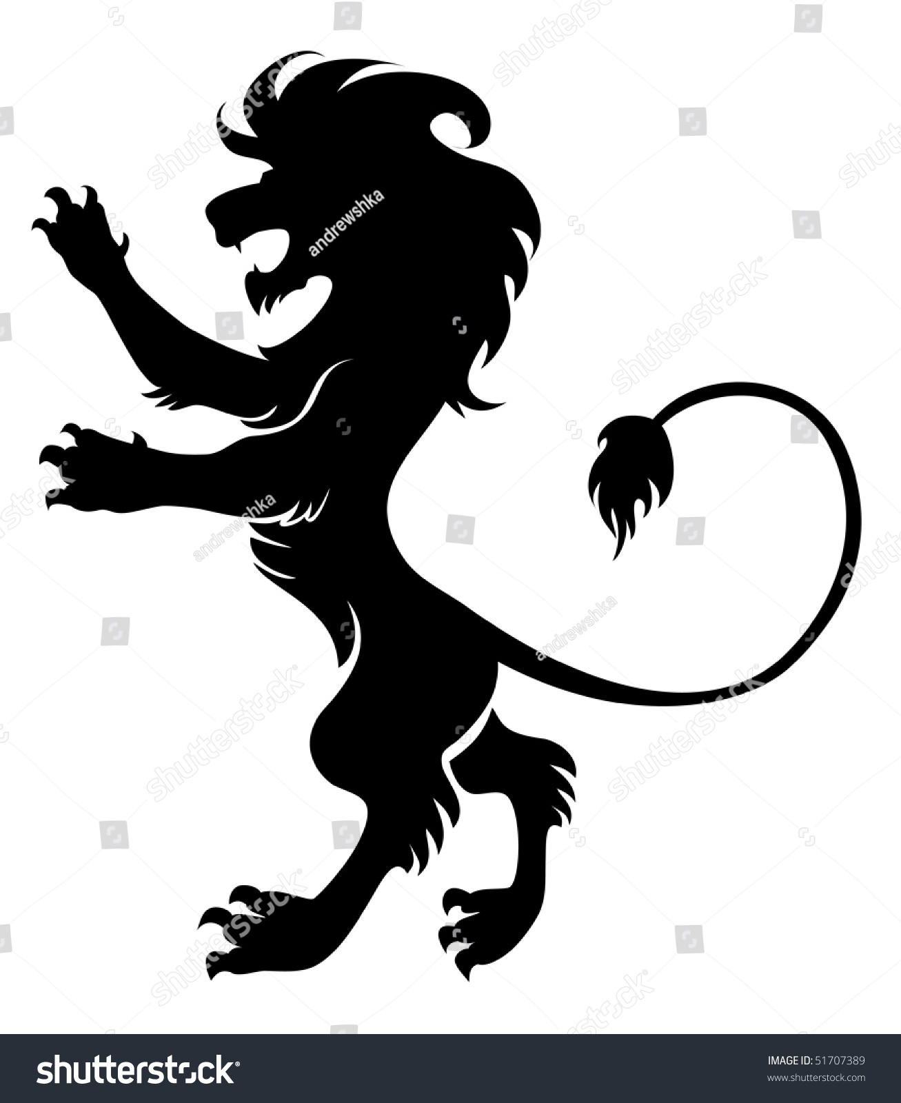 Vector Majestic Lion - 51707389 : Shutterstock