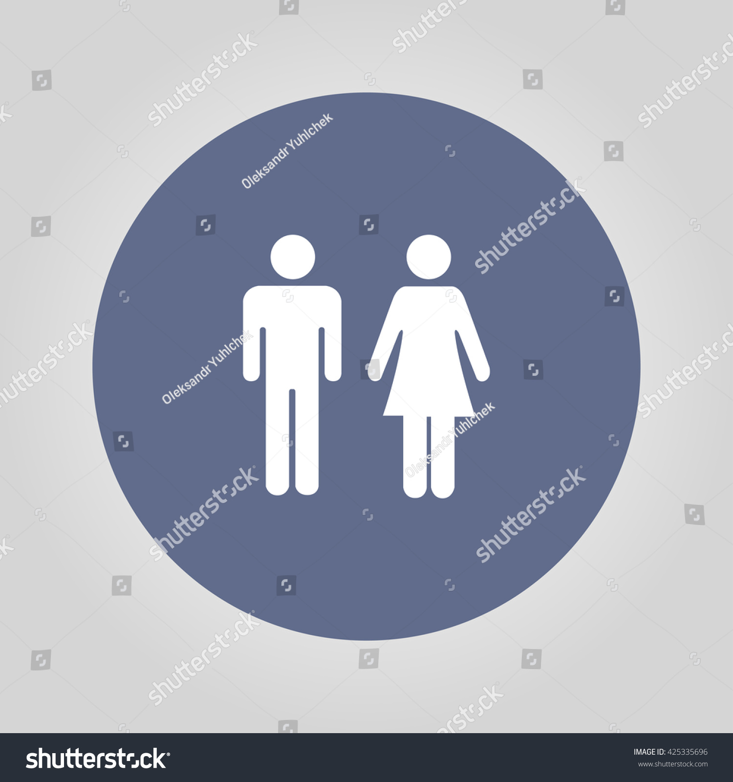 Vector Man Woman Icons Toilet Sign Stock Vector Royalty Free 425335696 Shutterstock 0065