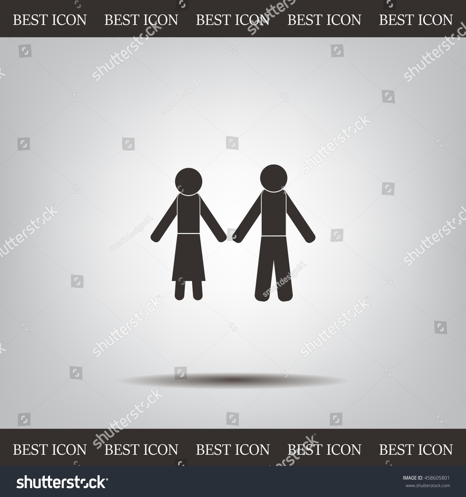 Vector Man Woman Restroom Sign Stock Vector Royalty Free 458605801