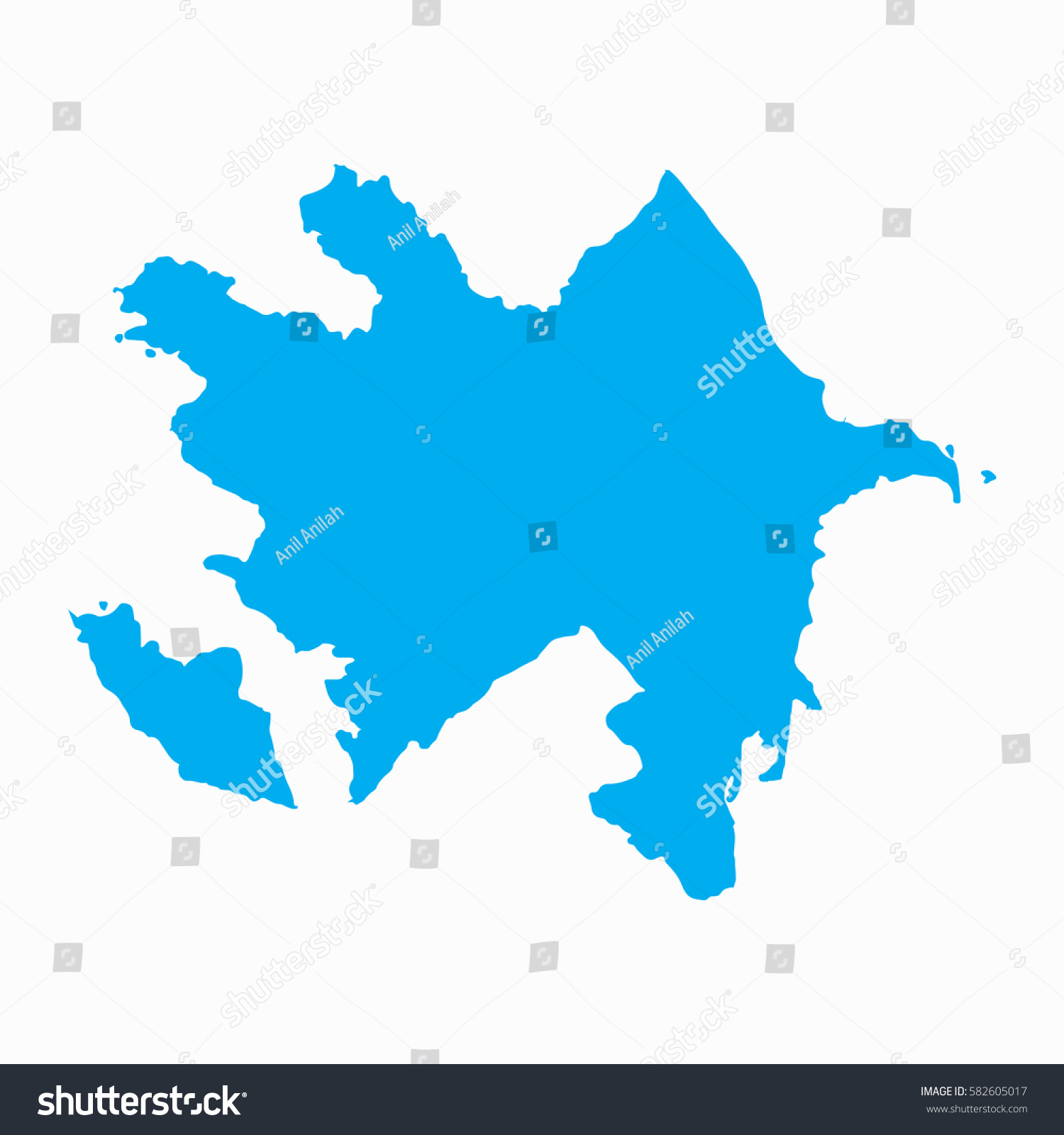 SVG of Vector map-azerbaijan country on white background svg
